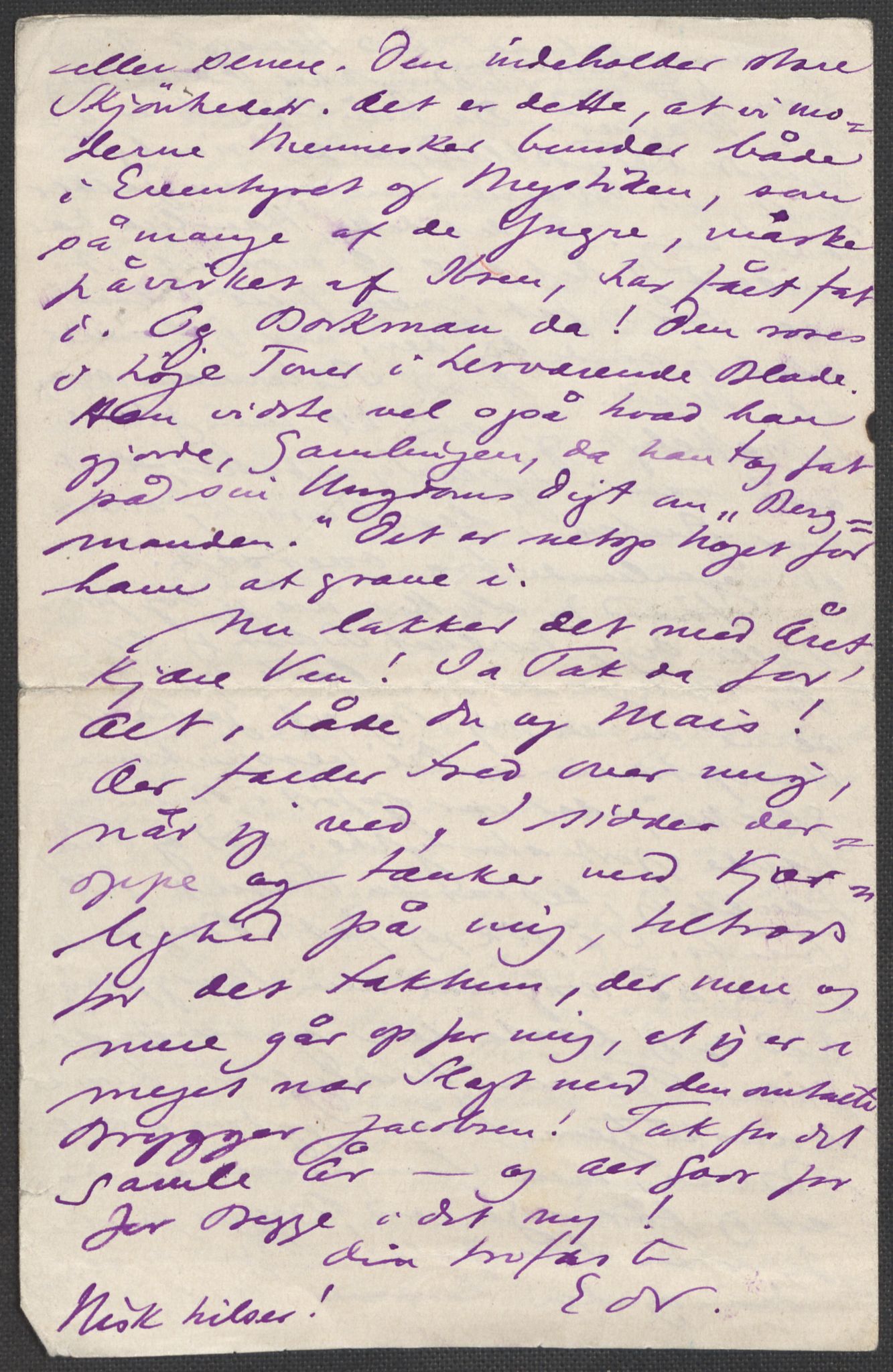 Beyer, Frants, AV/RA-PA-0132/F/L0001: Brev fra Edvard Grieg til Frantz Beyer og "En del optegnelser som kan tjene til kommentar til brevene" av Marie Beyer, 1872-1907, p. 487