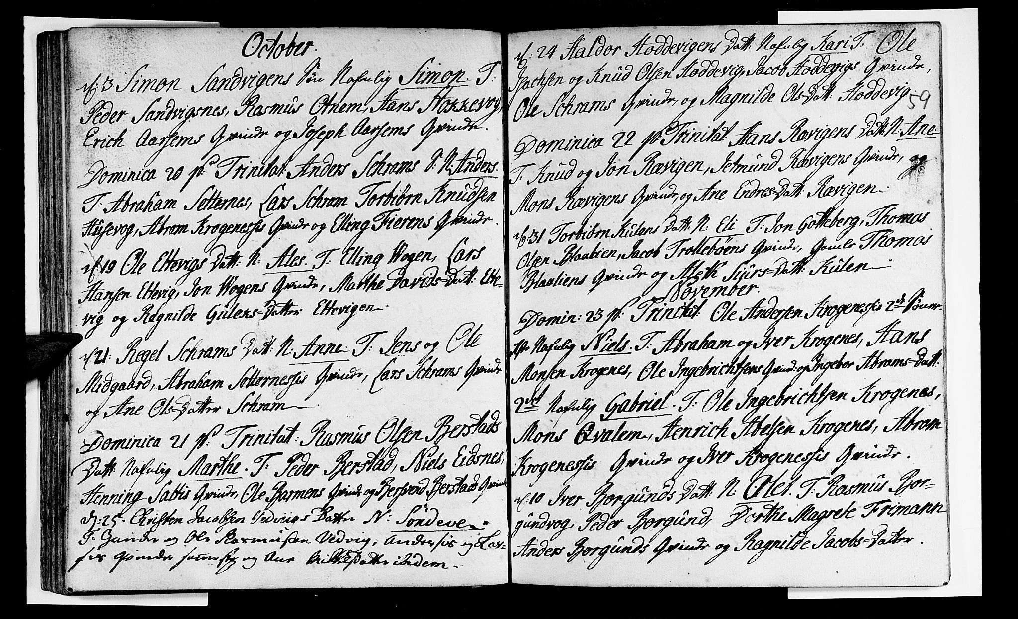 Selje sokneprestembete, AV/SAB-A-99938/H/Ha/Haa/Haaa: Parish register (official) no. A 3, 1731-1743, p. 59