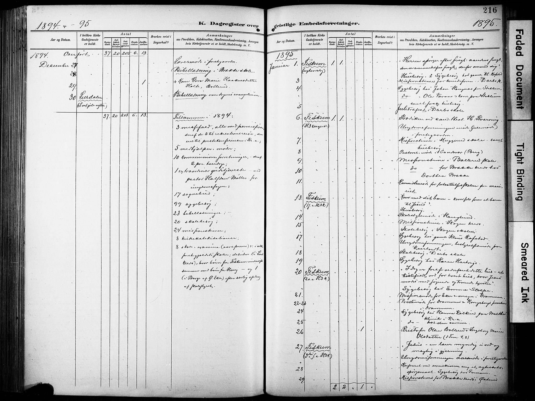 Fiskum kirkebøker, SAKO/A-15/F/Fa/L0003: Parish register (official) no. 3, 1890-1905, p. 216