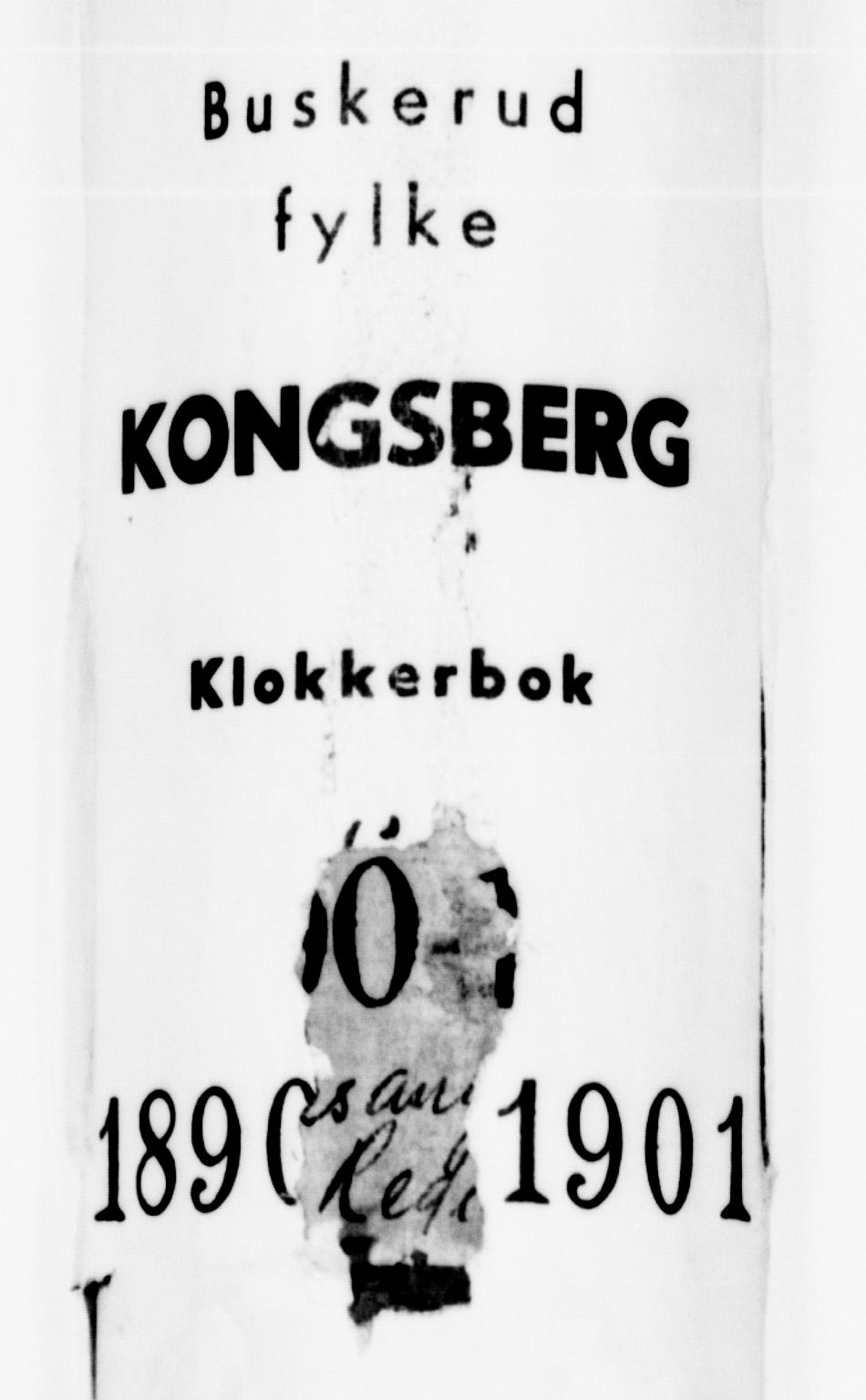 Kongsberg kirkebøker, SAKO/A-22/G/Ga/L0006: Parish register (copy) no. 6, 1890-1901