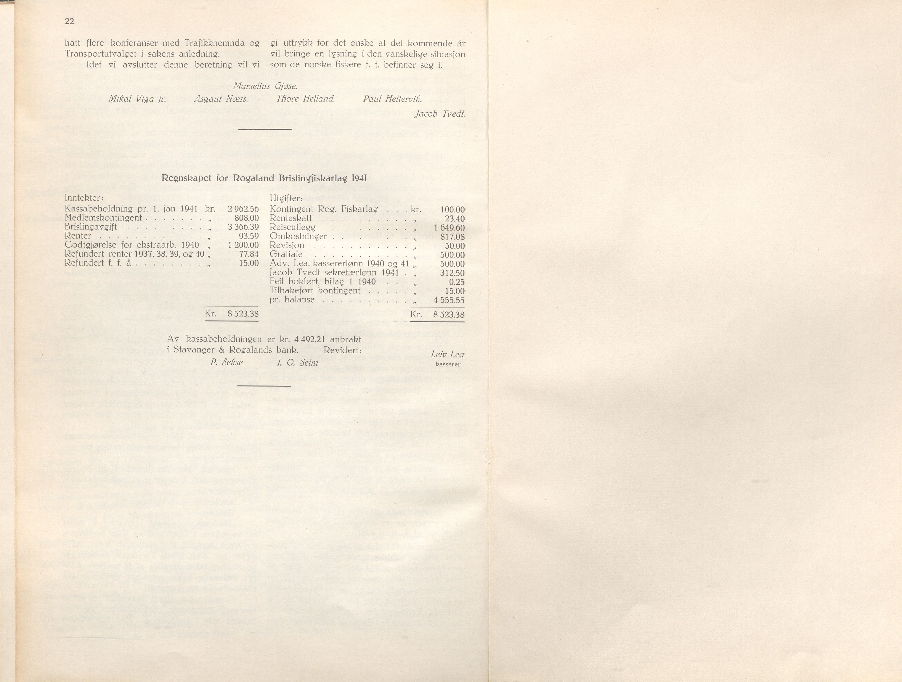 Rogaland fylkeskommune - Fylkesrådmannen , IKAR/A-900/A/Aa/Aaa/L0061: Møtebok , 1942, p. 22