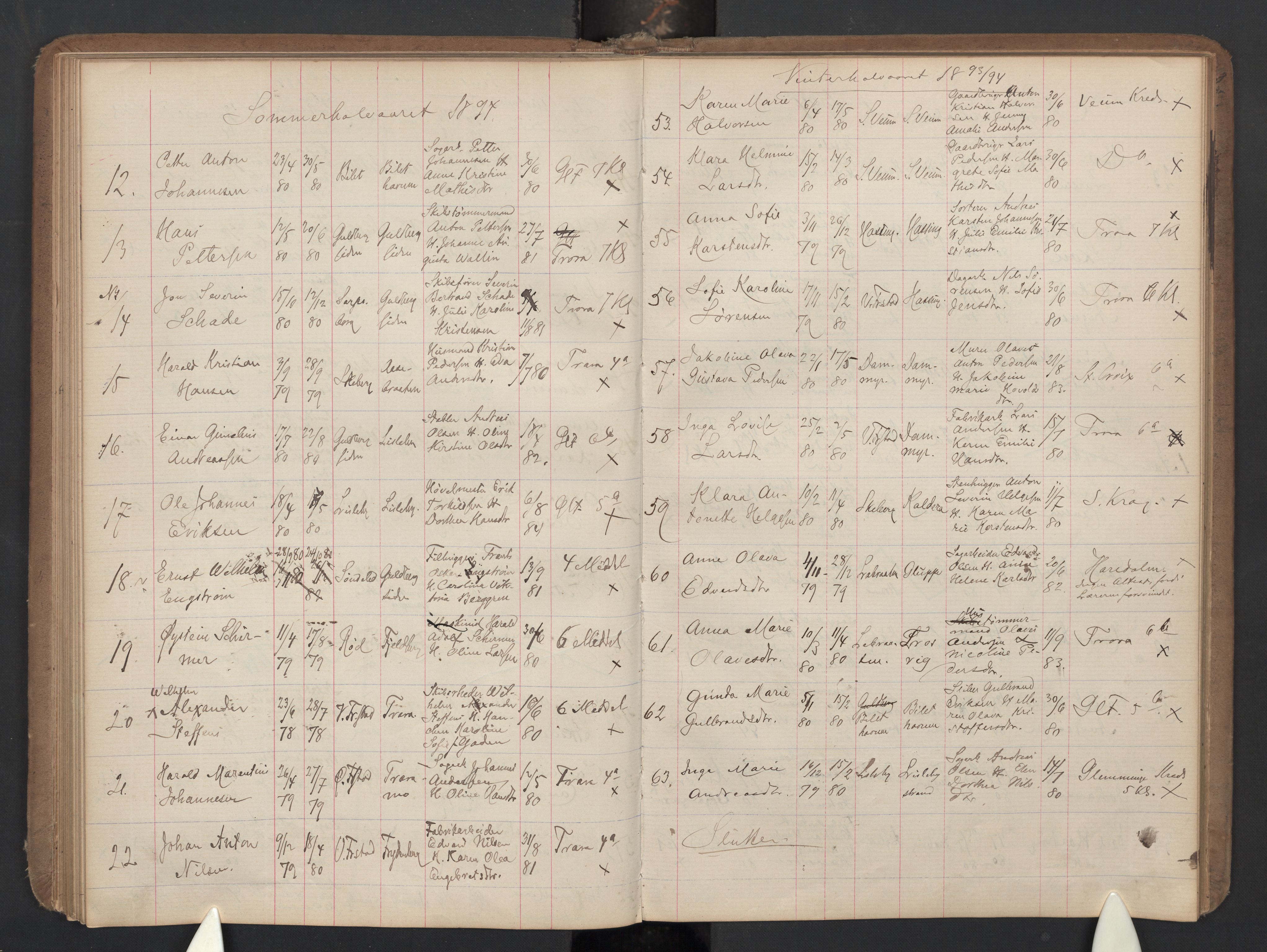 Glemmen prestekontor Kirkebøker, SAO/A-10908/G/Ga/L0005a: Parish register (copy) no. 5A, 1885-1901