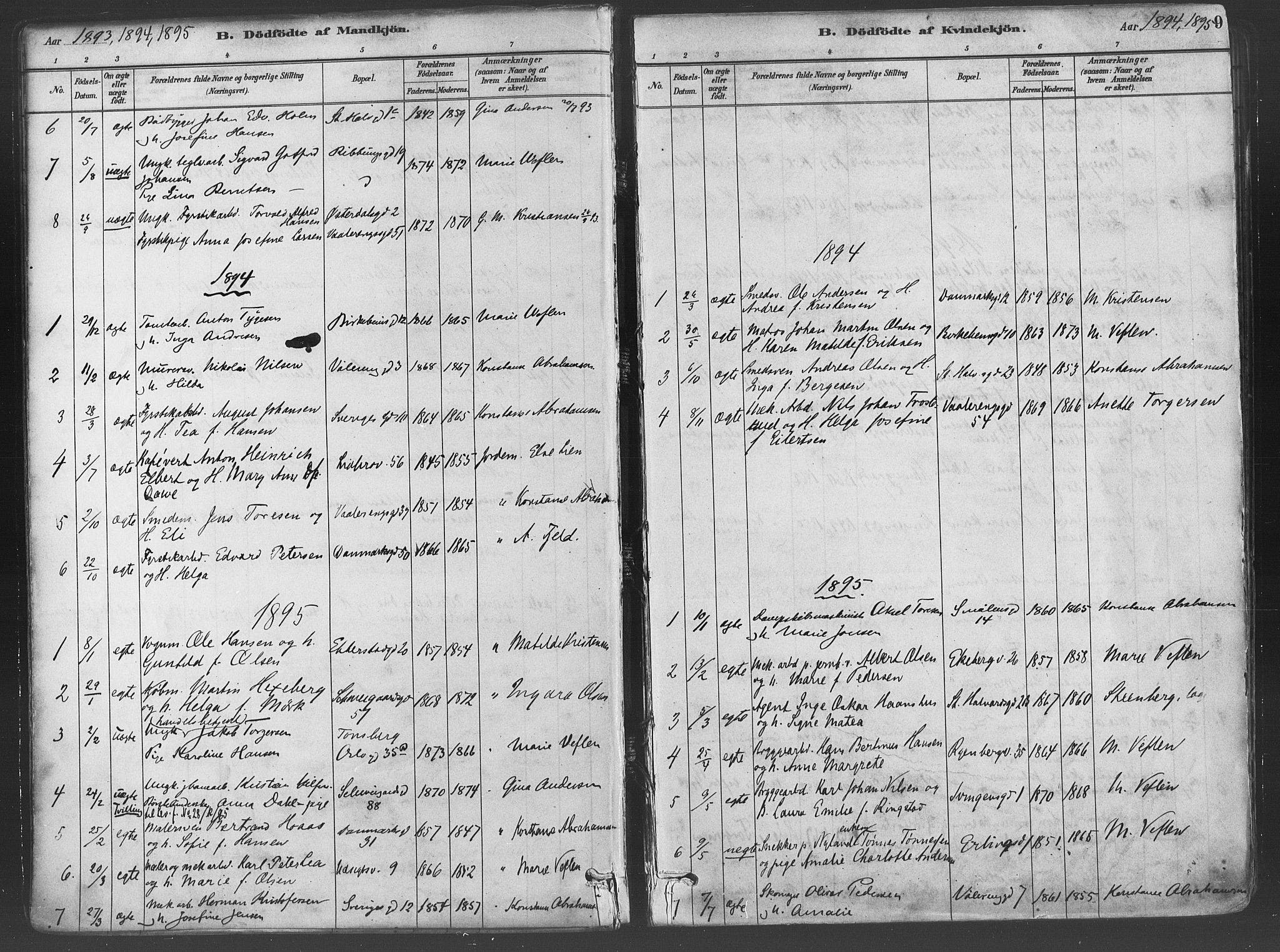 Gamlebyen prestekontor Kirkebøker, SAO/A-10884/F/Fa/L0006: Parish register (official) no. 6, 1881-1890, p. 9