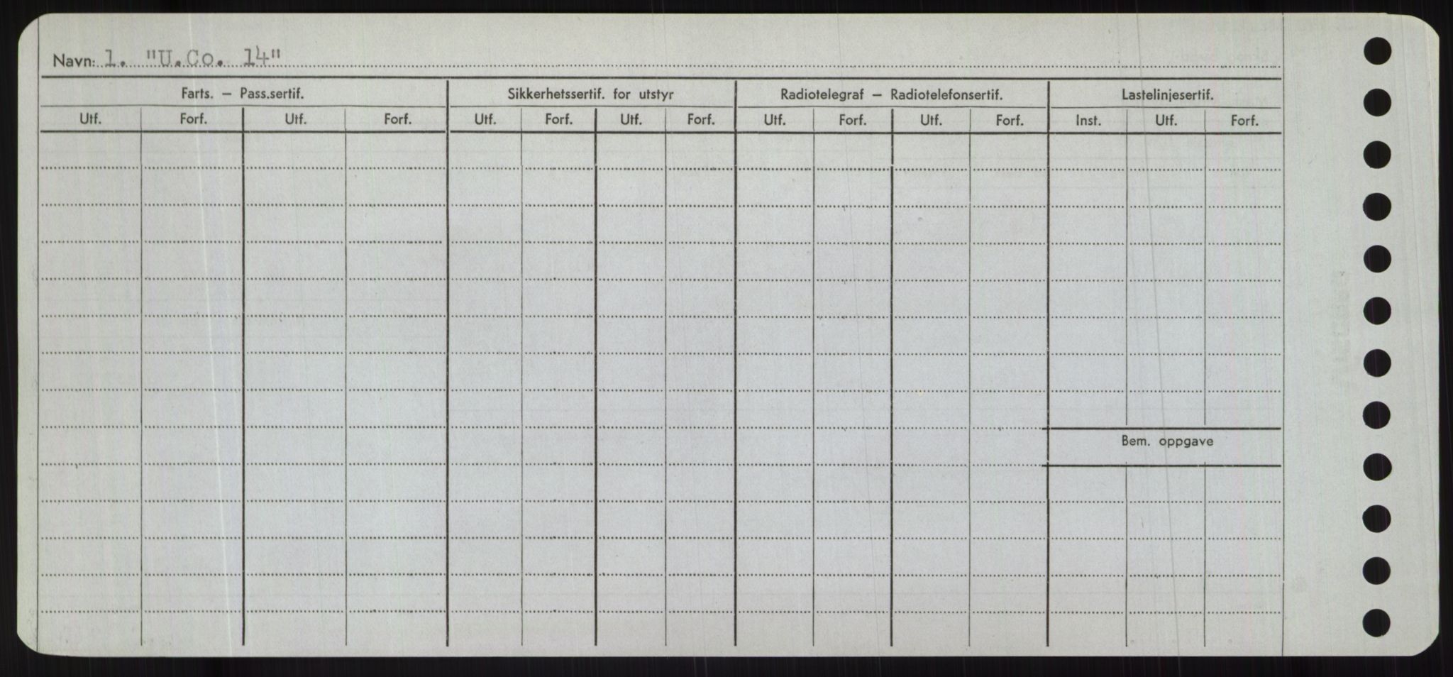 Sjøfartsdirektoratet med forløpere, Skipsmålingen, RA/S-1627/H/Hc/L0001: Lektere, A-Y, p. 578