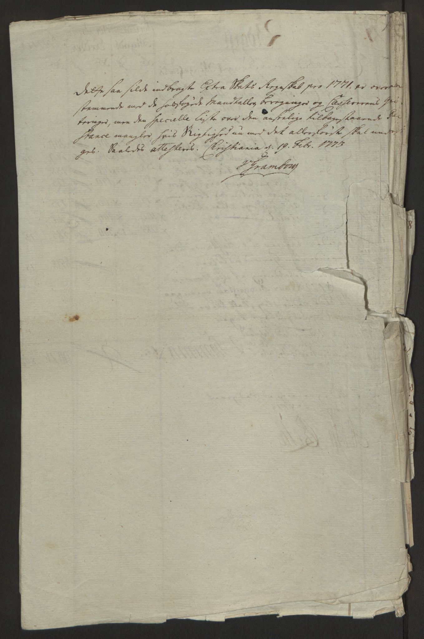 Rentekammeret inntil 1814, Reviderte regnskaper, Byregnskaper, AV/RA-EA-4066/R/Ra/L0006/0001: [A4] Kontribusjonsregnskap / Ekstraskatt, 1762-1772, p. 225