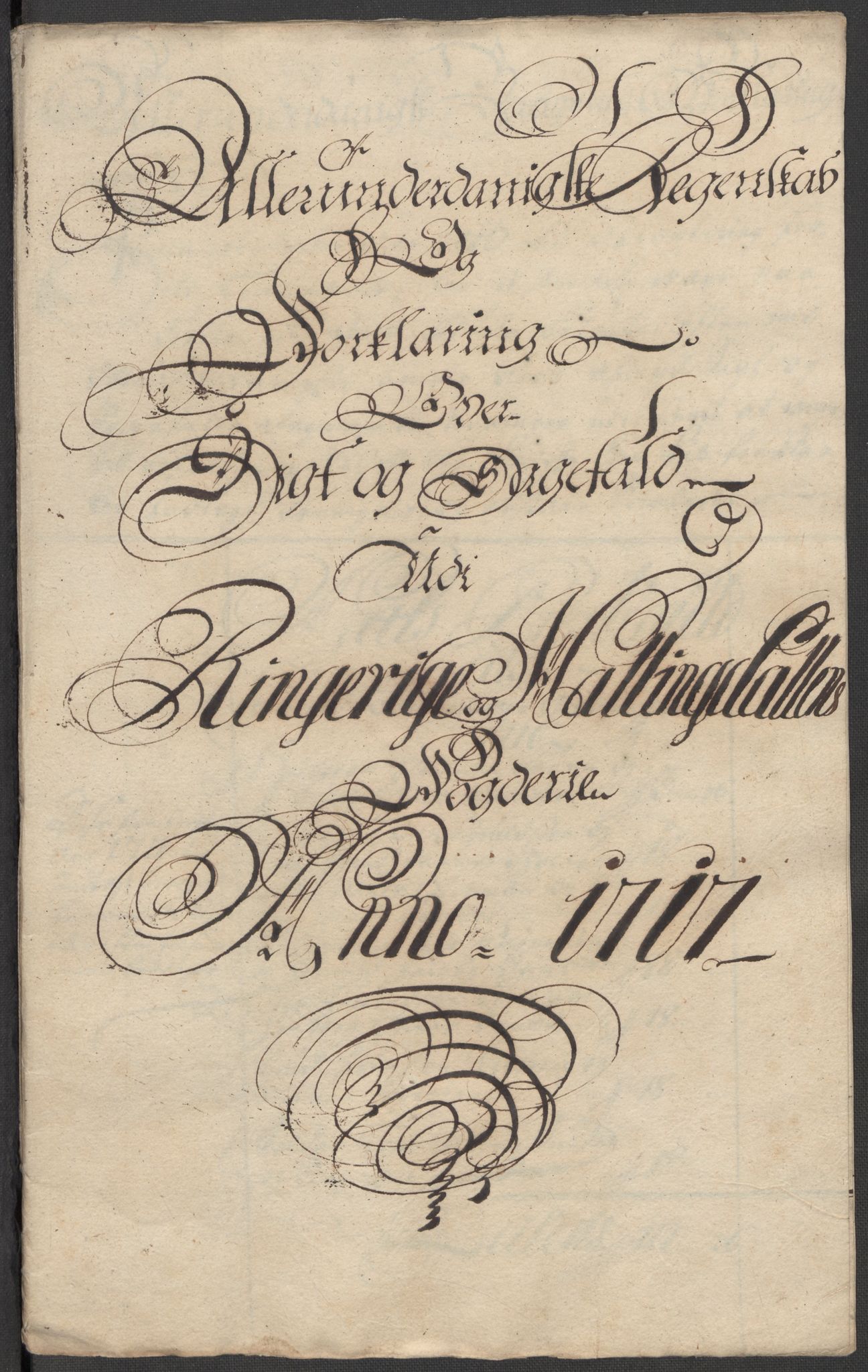 Rentekammeret inntil 1814, Reviderte regnskaper, Fogderegnskap, AV/RA-EA-4092/R23/L1475: Fogderegnskap Ringerike og Hallingdal, 1717, p. 190