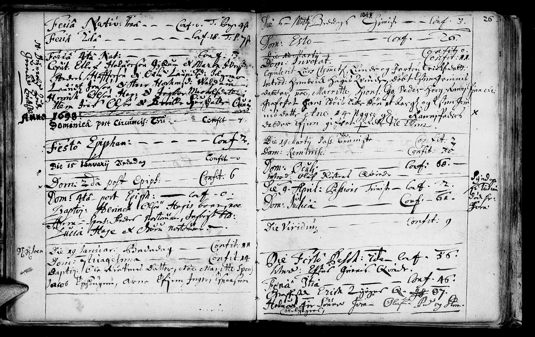 Ministerialprotokoller, klokkerbøker og fødselsregistre - Sør-Trøndelag, SAT/A-1456/692/L1101: Parish register (official) no. 692A01, 1690-1746, p. 26