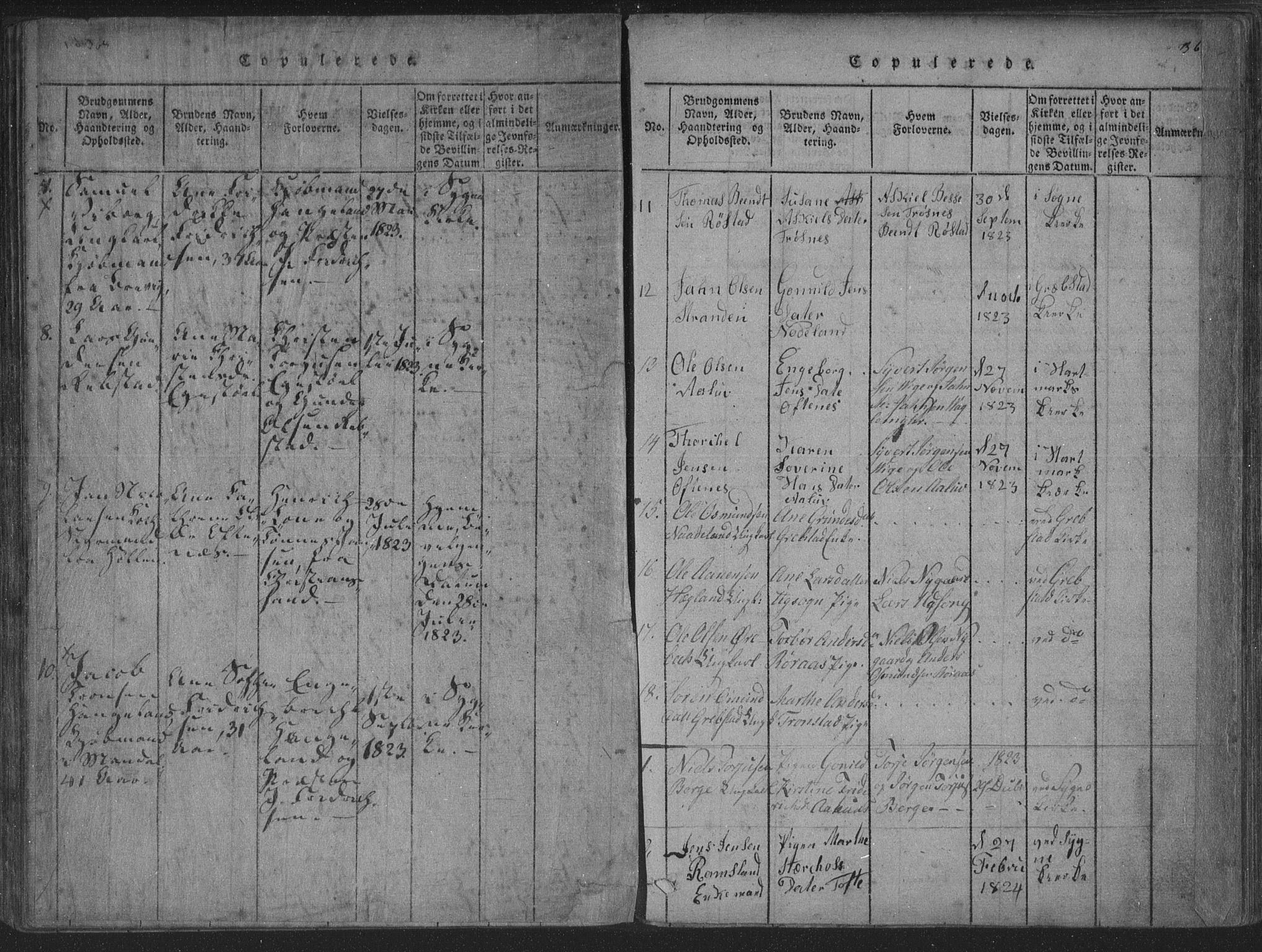Søgne sokneprestkontor, SAK/1111-0037/F/Fa/Fab/L0008: Parish register (official) no. A 8, 1821-1838, p. 368-369
