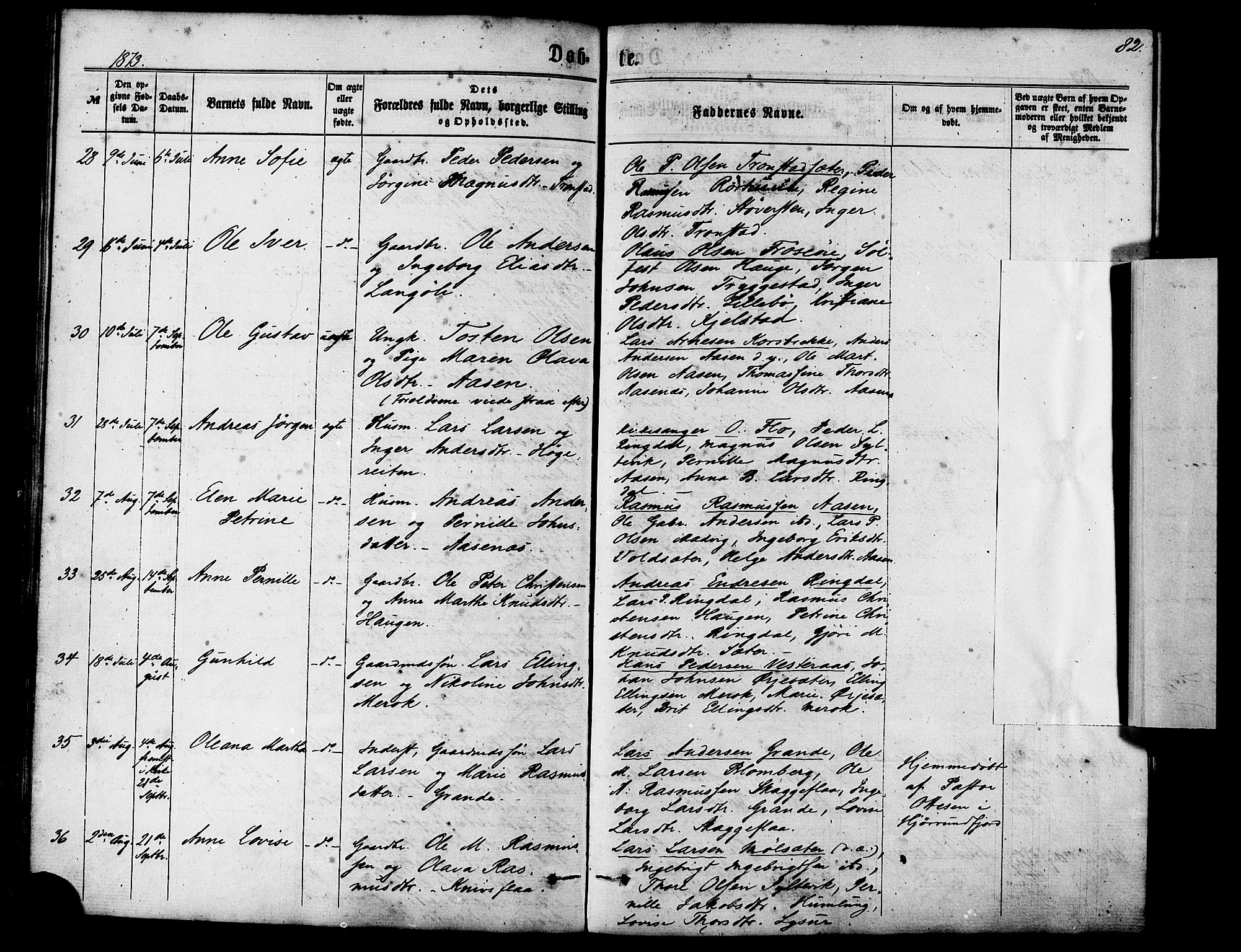 Ministerialprotokoller, klokkerbøker og fødselsregistre - Møre og Romsdal, AV/SAT-A-1454/517/L0226: Parish register (official) no. 517A06, 1862-1881, p. 82