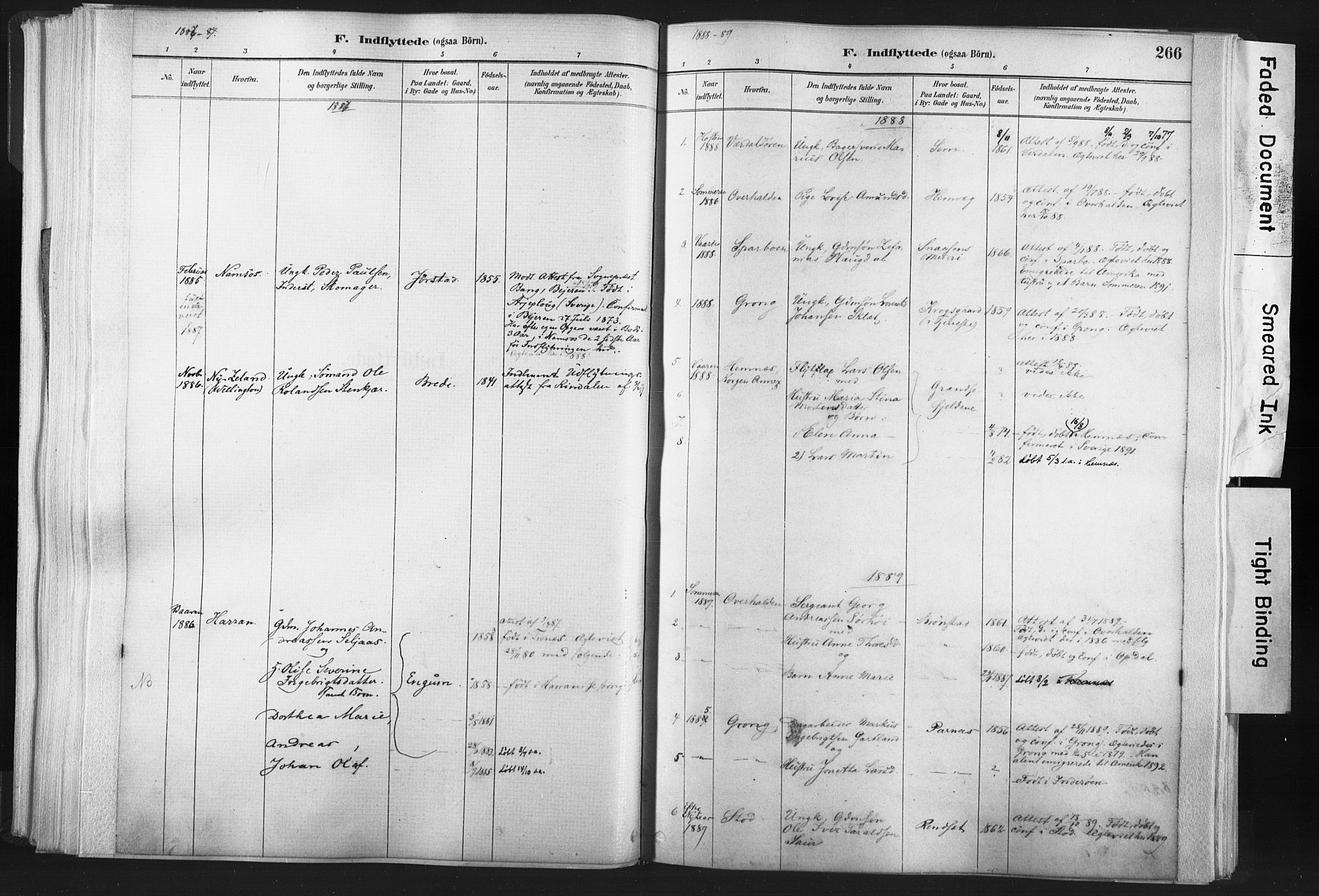 Ministerialprotokoller, klokkerbøker og fødselsregistre - Nord-Trøndelag, SAT/A-1458/749/L0474: Parish register (official) no. 749A08, 1887-1903, p. 266