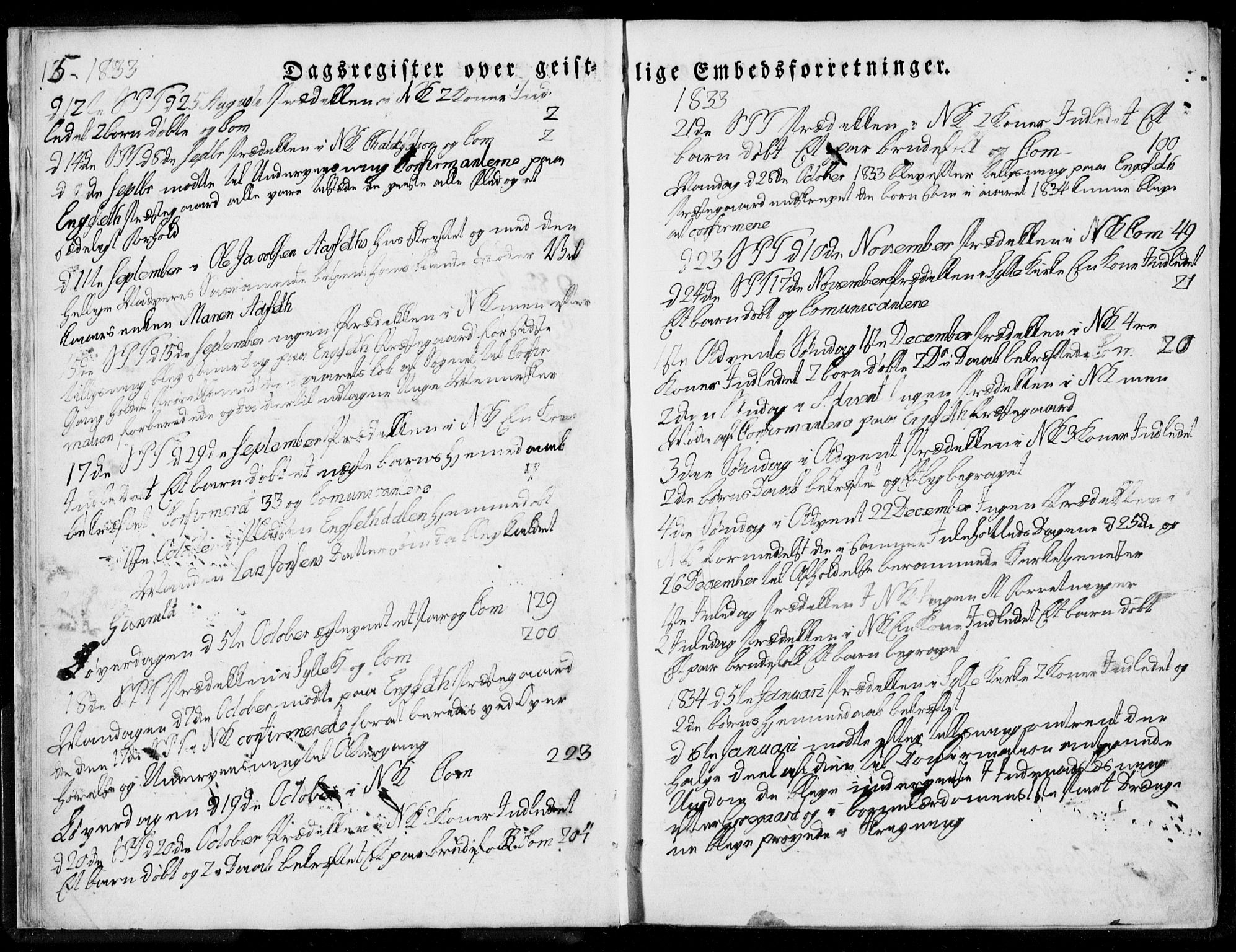 Ministerialprotokoller, klokkerbøker og fødselsregistre - Møre og Romsdal, SAT/A-1454/519/L0247: Parish register (official) no. 519A06, 1827-1846, p. 15