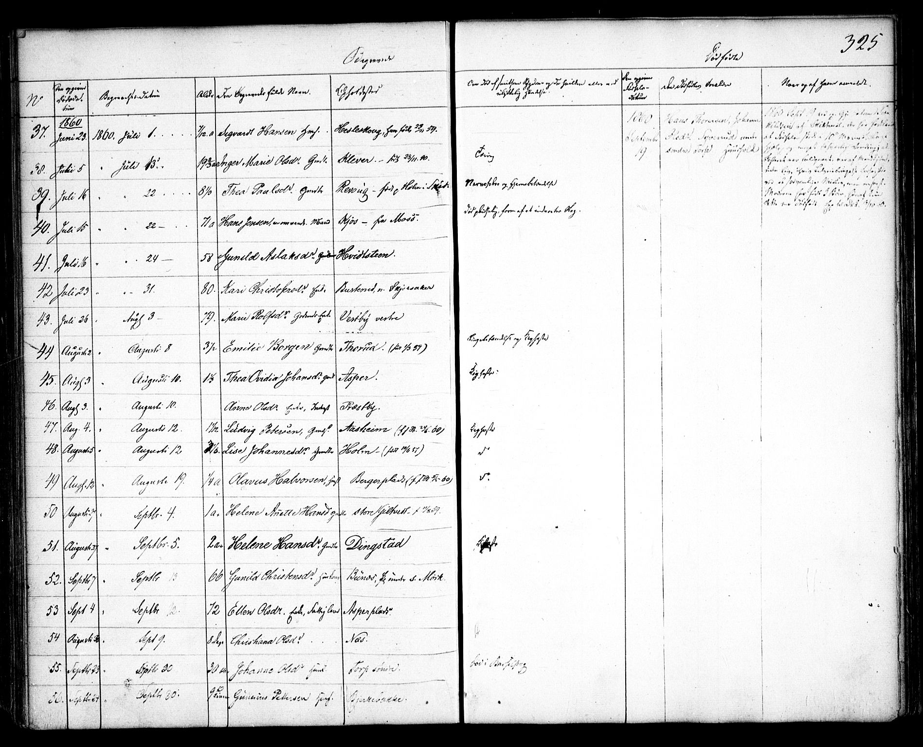 Spydeberg prestekontor Kirkebøker, SAO/A-10924/F/Fa/L0005: Parish register (official) no. I 5, 1842-1862, p. 325