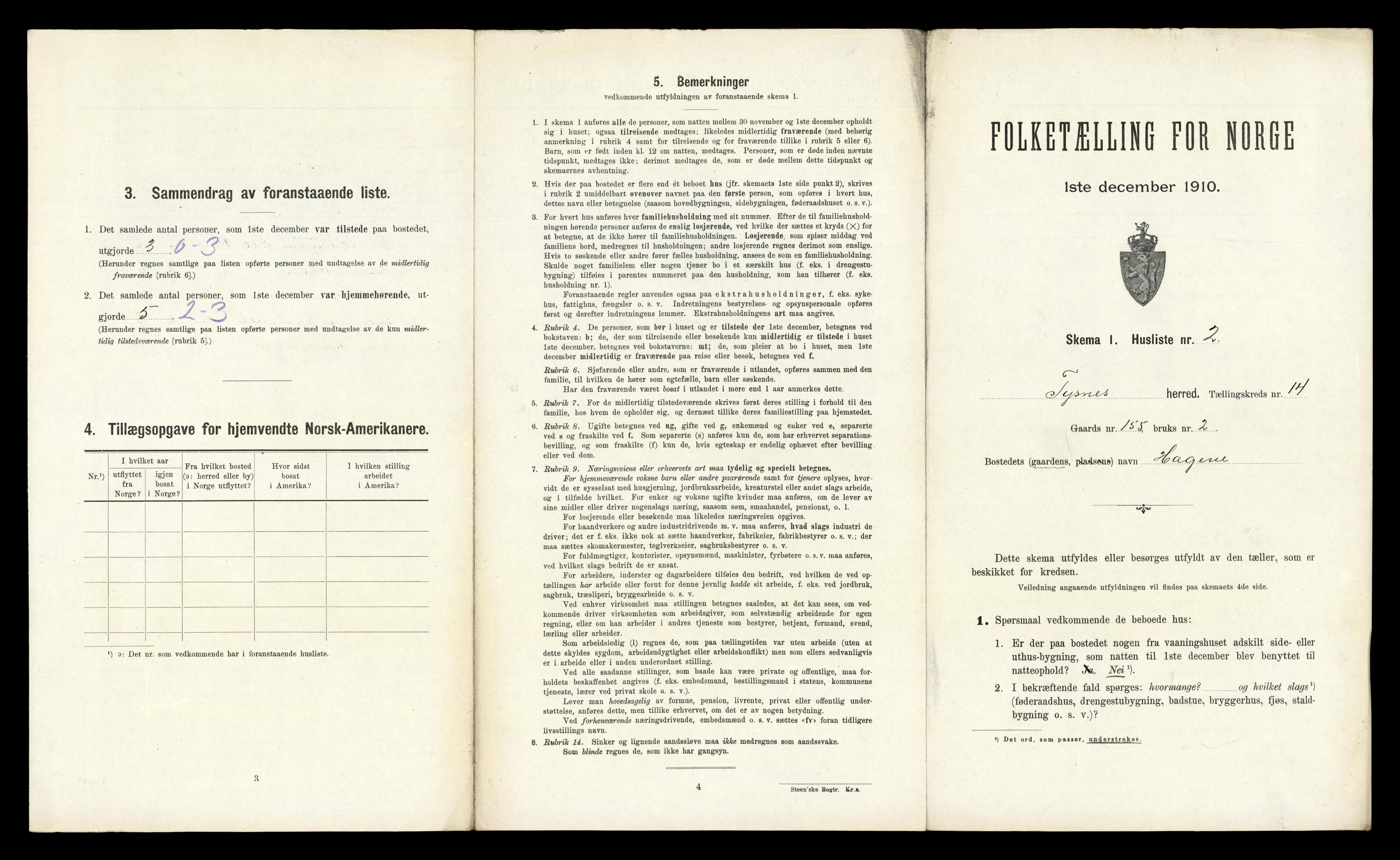 RA, 1910 census for Tysnes, 1910, p. 1544