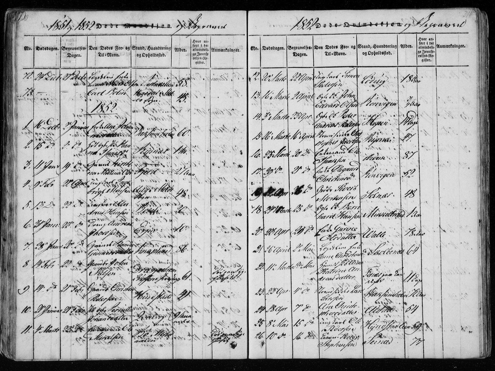 Ministerialprotokoller, klokkerbøker og fødselsregistre - Nordland, SAT/A-1459/801/L0026: Parish register (copy) no. 801C01, 1820-1855, p. 210-211