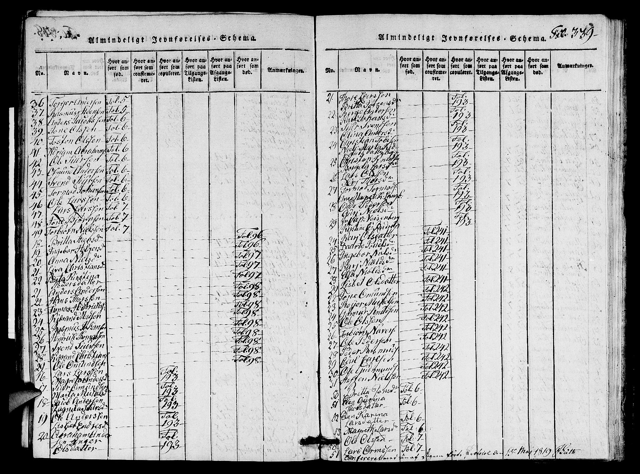 Nedstrand sokneprestkontor, AV/SAST-A-101841/01/V: Parish register (copy) no. B 1 /1, 1816-1847, p. 339