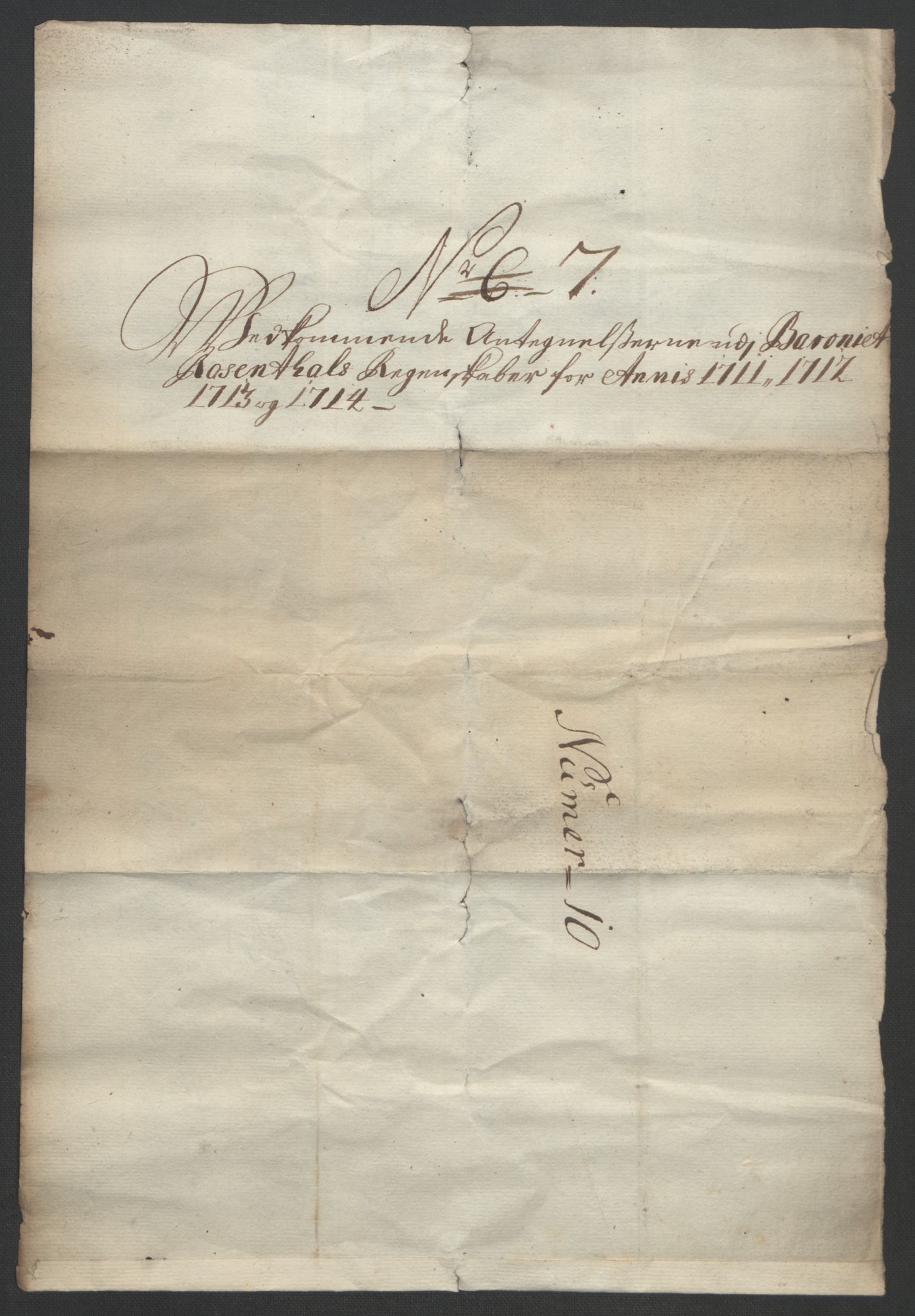 Rentekammeret inntil 1814, Reviderte regnskaper, Fogderegnskap, AV/RA-EA-4092/R49/L3138: Fogderegnskap Rosendal Baroni, 1691-1714, p. 4