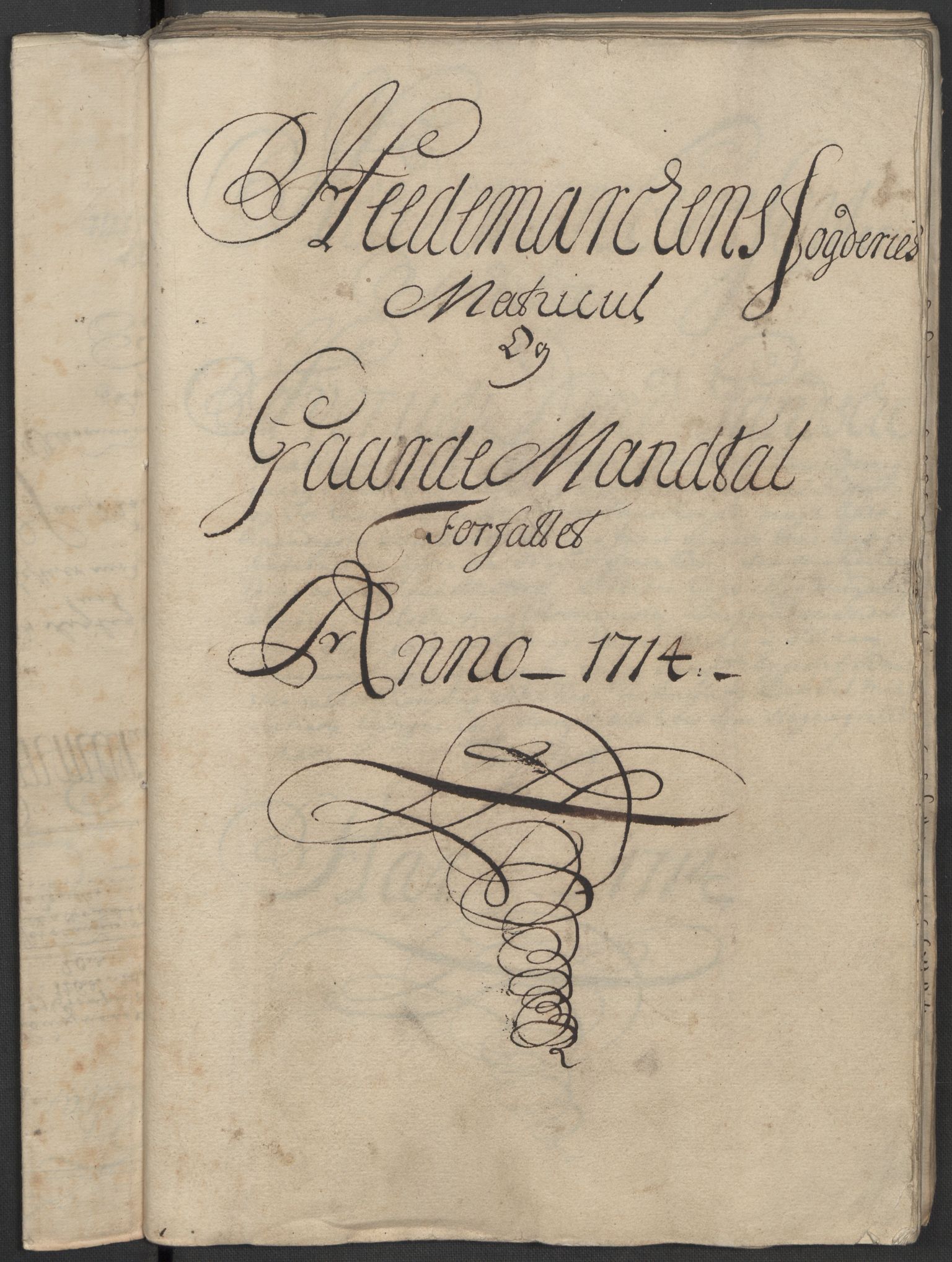 Rentekammeret inntil 1814, Reviderte regnskaper, Fogderegnskap, RA/EA-4092/R16/L1051: Fogderegnskap Hedmark, 1714, p. 14