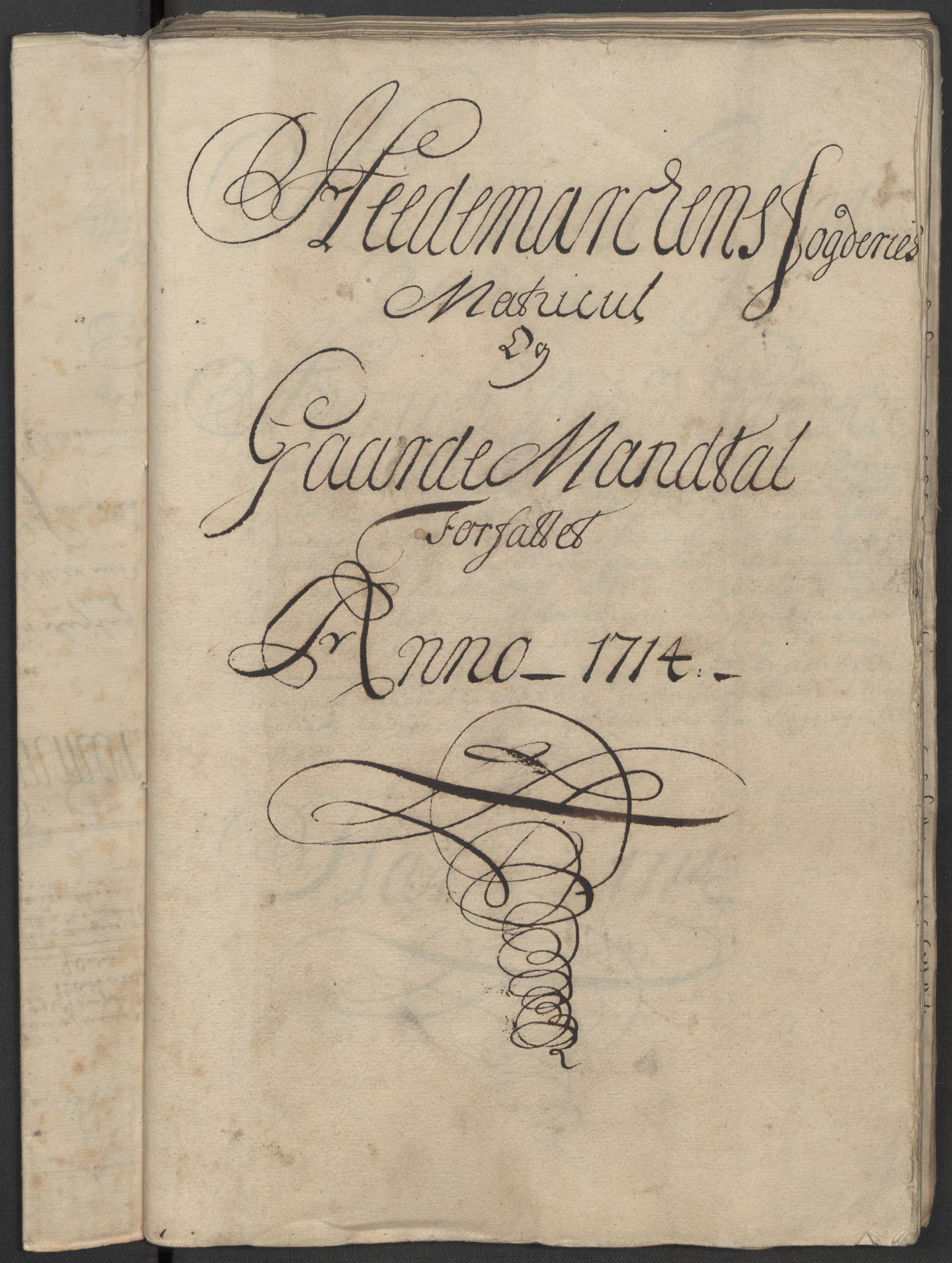 Rentekammeret inntil 1814, Reviderte regnskaper, Fogderegnskap, AV/RA-EA-4092/R16/L1051: Fogderegnskap Hedmark, 1714, p. 14