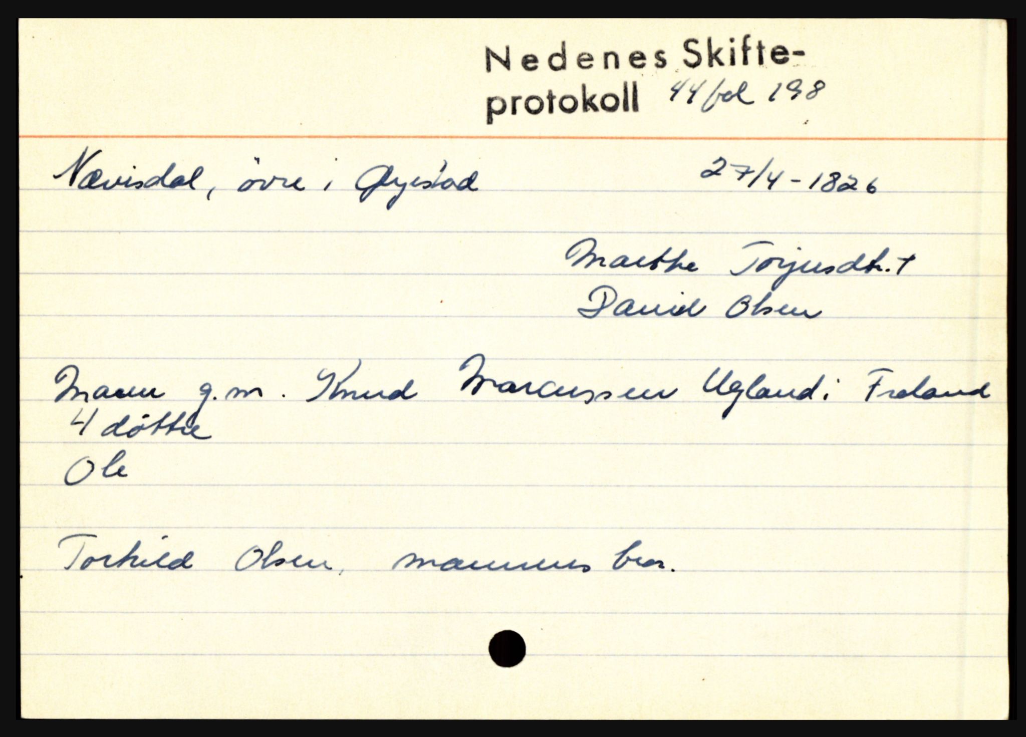 Nedenes sorenskriveri før 1824, AV/SAK-1221-0007/H, p. 22633