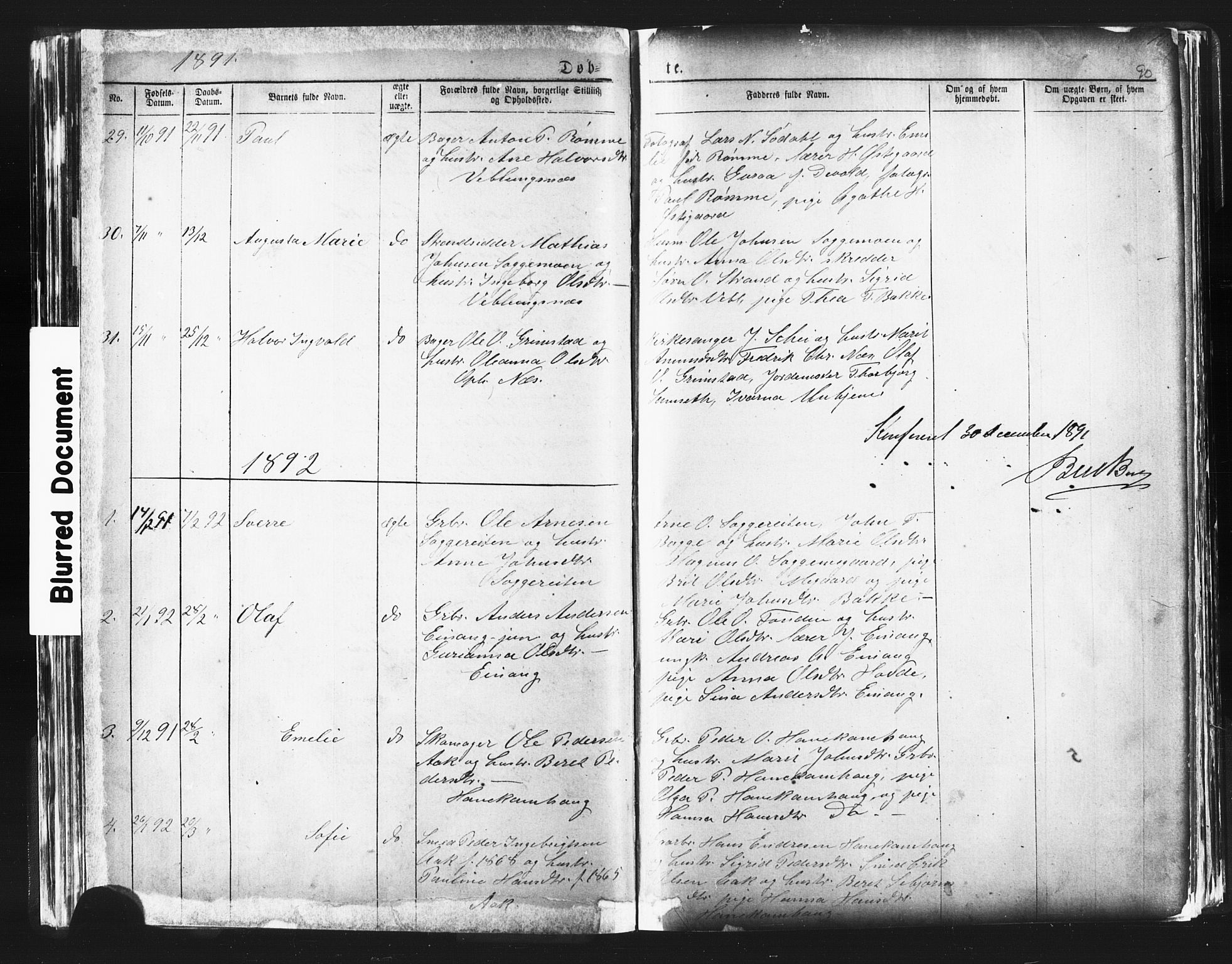 Ministerialprotokoller, klokkerbøker og fødselsregistre - Møre og Romsdal, SAT/A-1454/544/L0580: Parish register (copy) no. 544C02, 1867-1909, p. 90