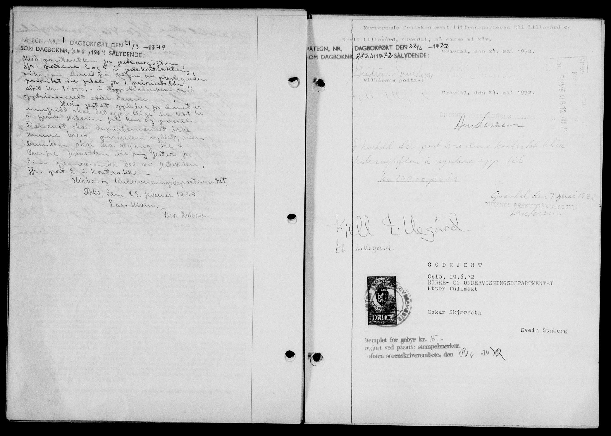 Lofoten sorenskriveri, SAT/A-0017/1/2/2C/L0016a: Mortgage book no. 16a, 1947-1947, Diary no: : 664/1947