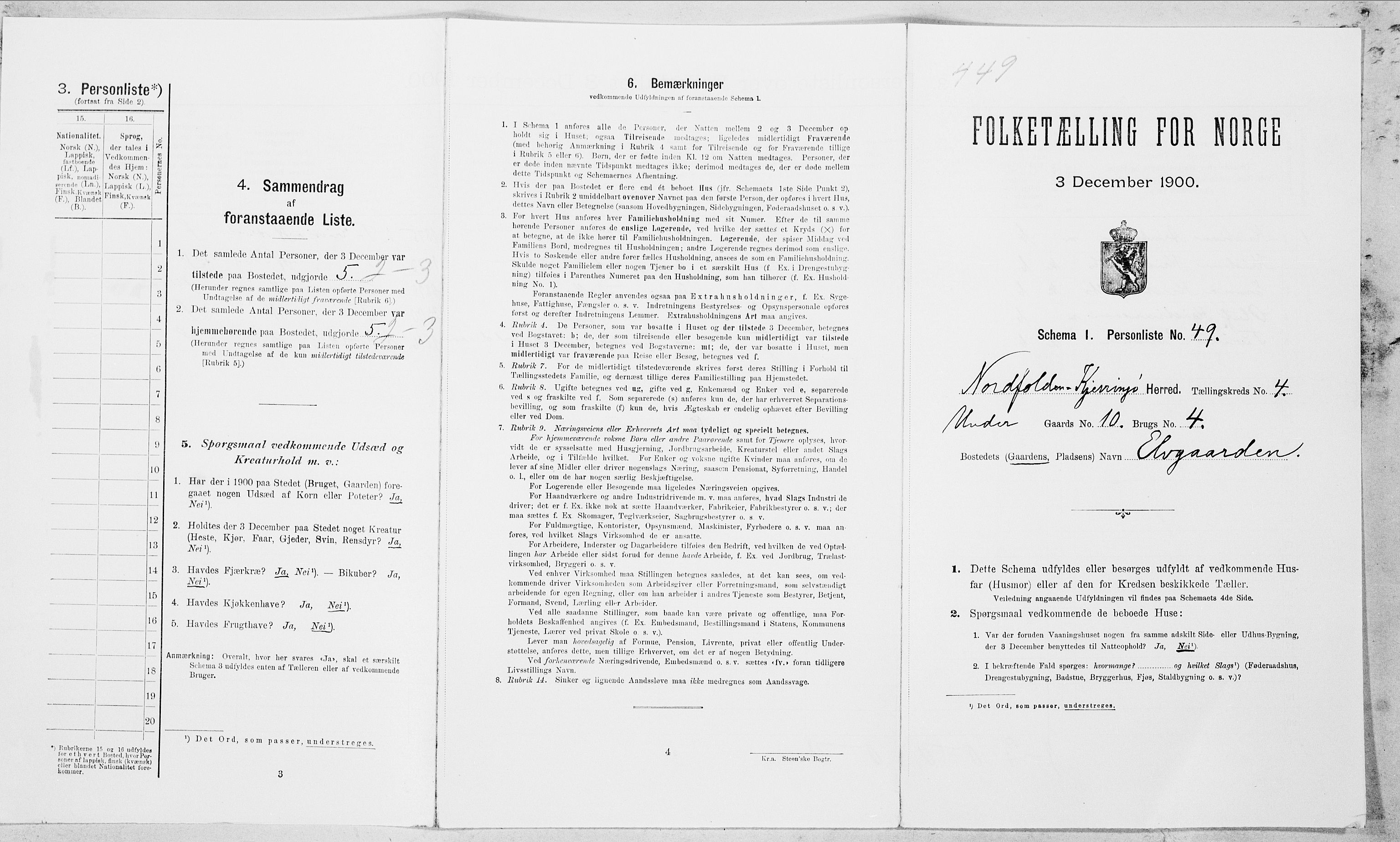 SAT, 1900 census for Nordfold-Kjerringøy, 1900, p. 484