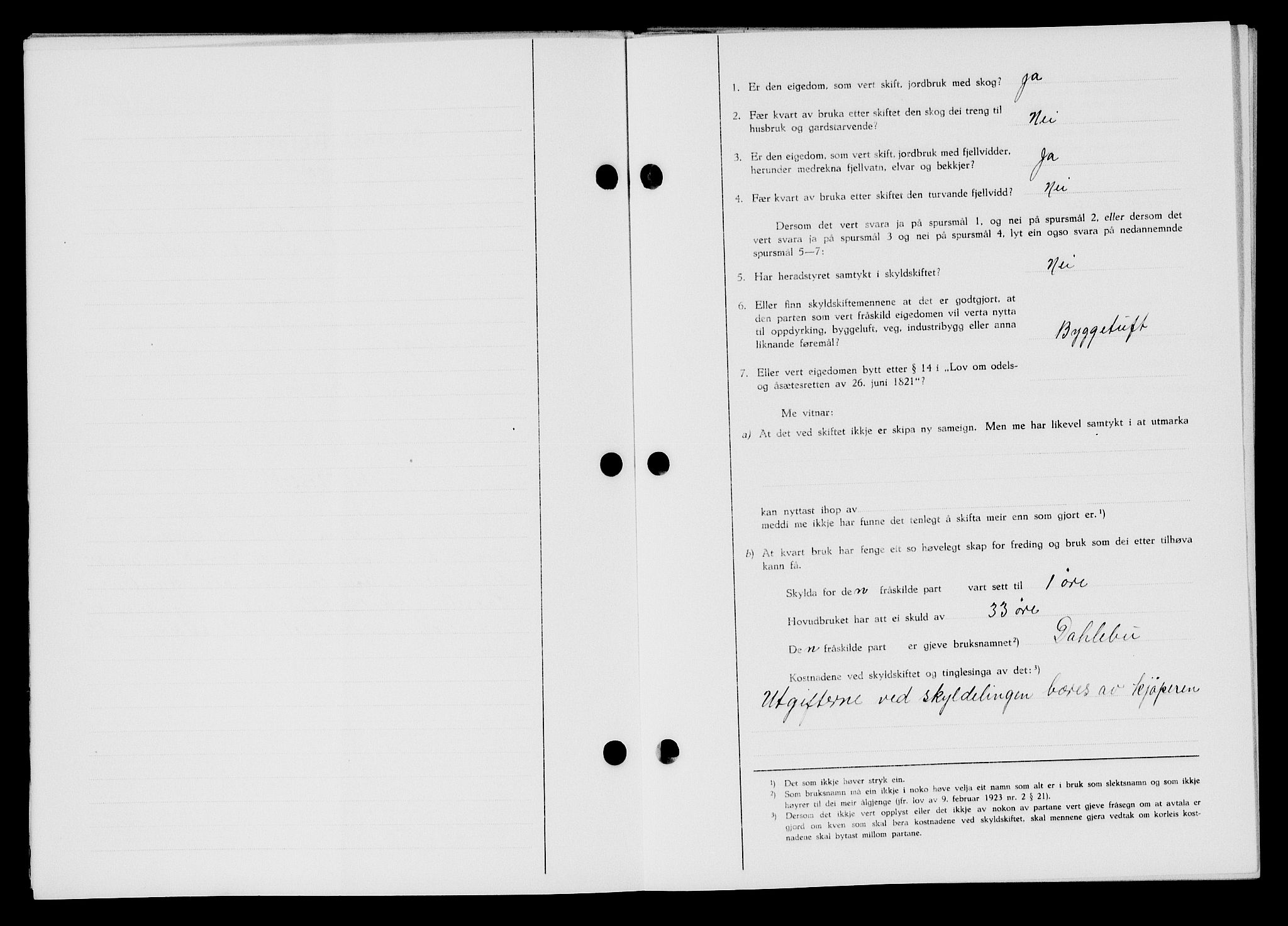 Flekkefjord sorenskriveri, SAK/1221-0001/G/Gb/Gba/L0059: Mortgage book no. A-7, 1944-1945, Diary no: : 818/1944