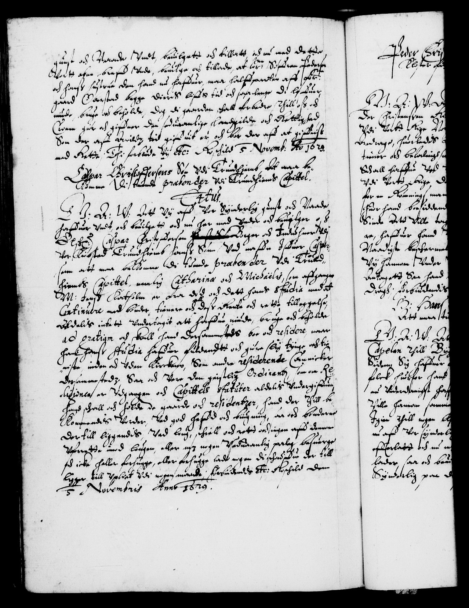 Danske Kanselli 1572-1799, AV/RA-EA-3023/F/Fc/Fca/Fcaa/L0004: Norske registre (mikrofilm), 1617-1630, p. 515b