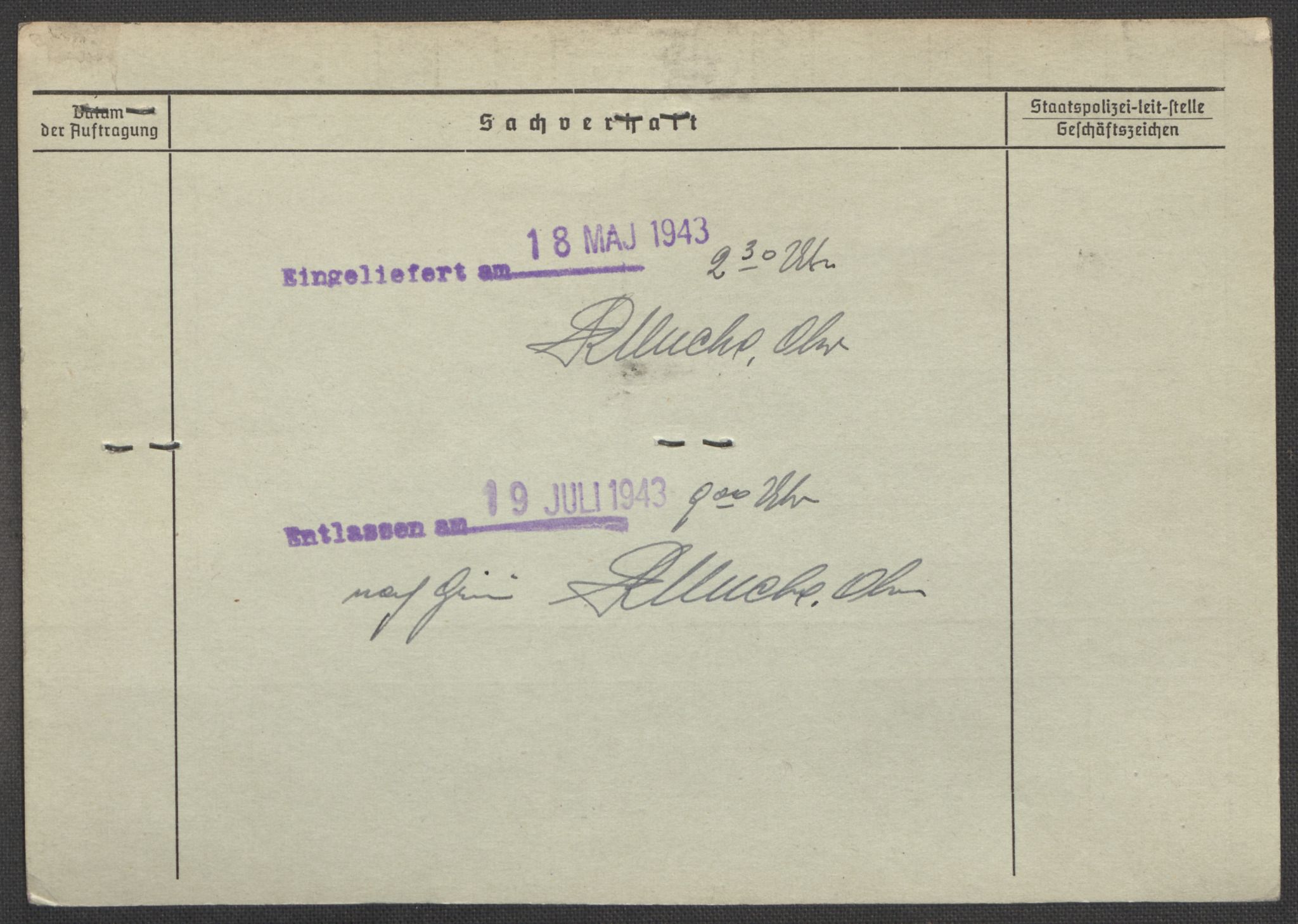 Befehlshaber der Sicherheitspolizei und des SD, AV/RA-RAFA-5969/E/Ea/Eaa/L0010: Register over norske fanger i Møllergata 19: Sø-Å, 1940-1945, p. 1333