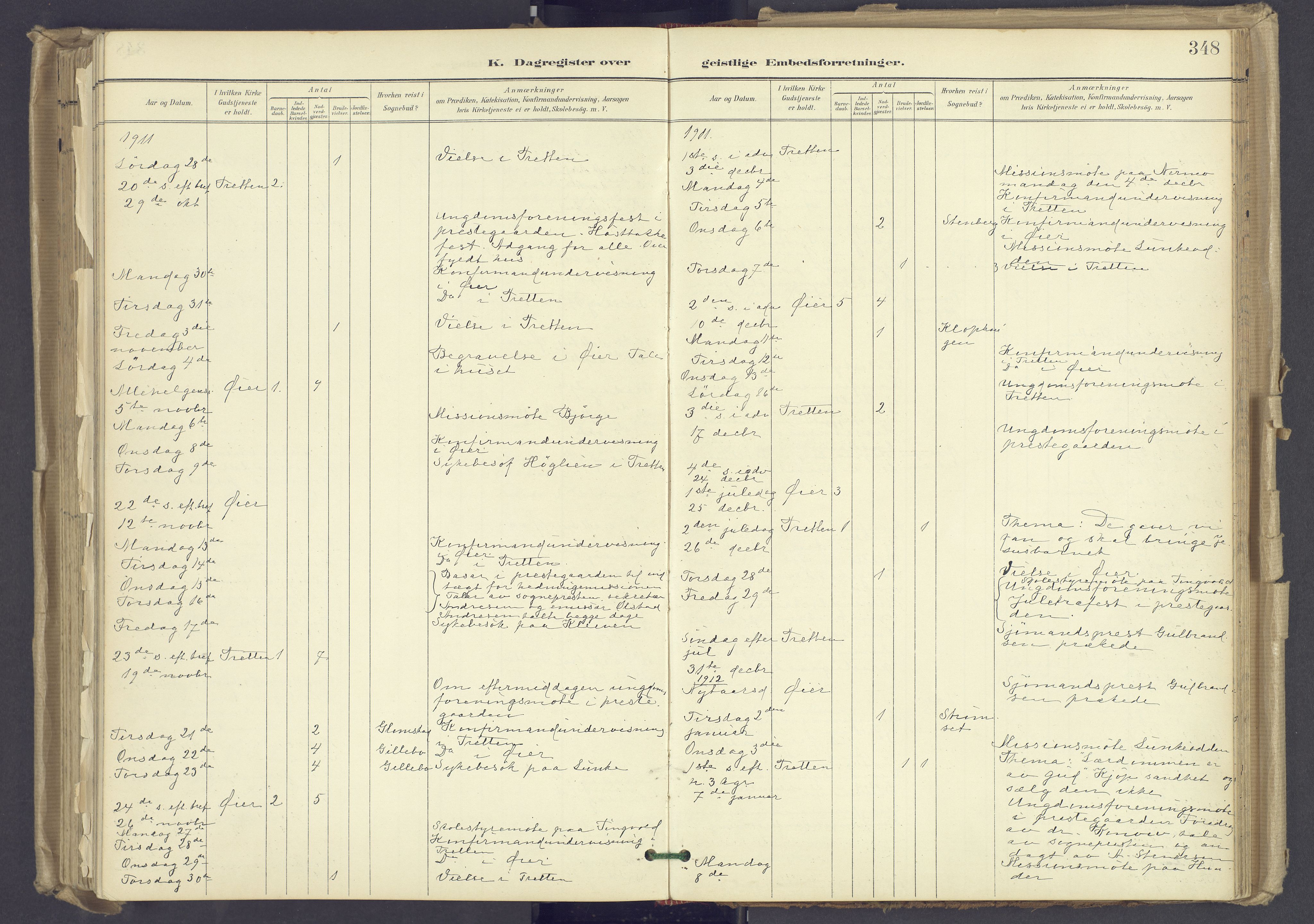 Øyer prestekontor, AV/SAH-PREST-084/H/Ha/Haa/L0012: Parish register (official) no. 12, 1897-1920, p. 348