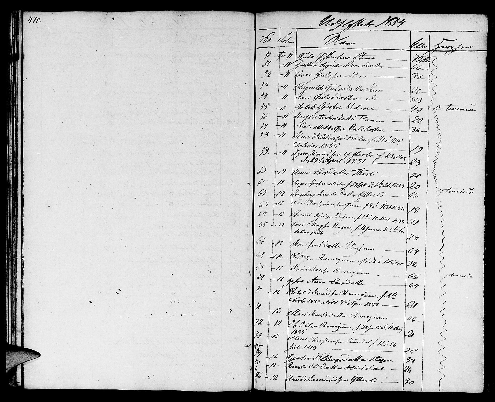 Aurland sokneprestembete, AV/SAB-A-99937/H/Ha/Haa/L0006: Parish register (official) no. A 6, 1821-1859, p. 470