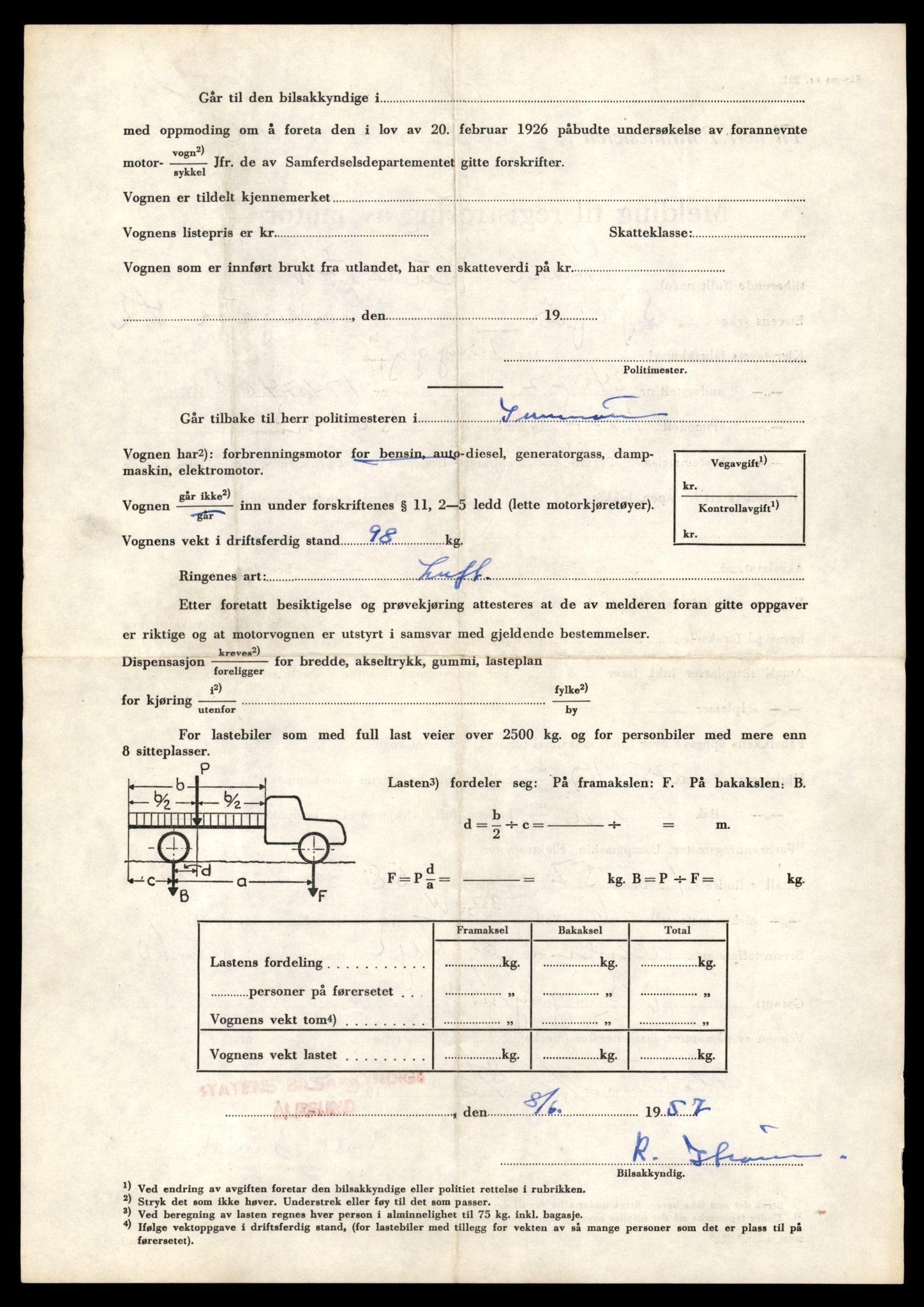 Møre og Romsdal vegkontor - Ålesund trafikkstasjon, AV/SAT-A-4099/F/Fe/L0040: Registreringskort for kjøretøy T 13531 - T 13709, 1927-1998, p. 1744