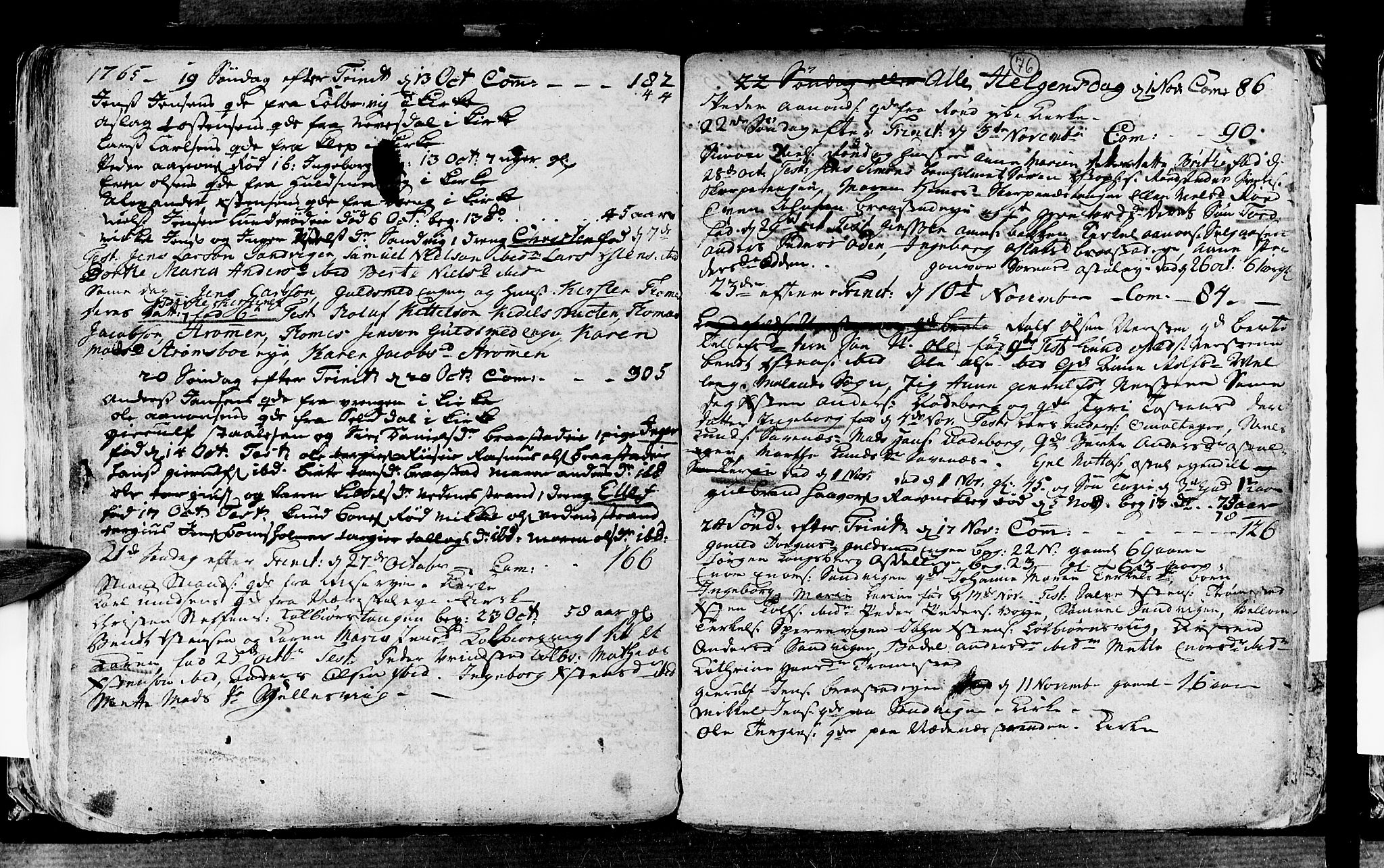 Øyestad sokneprestkontor, AV/SAK-1111-0049/F/Fa/L0006: Parish register (official) no. A 6, 1758-1776, p. 76