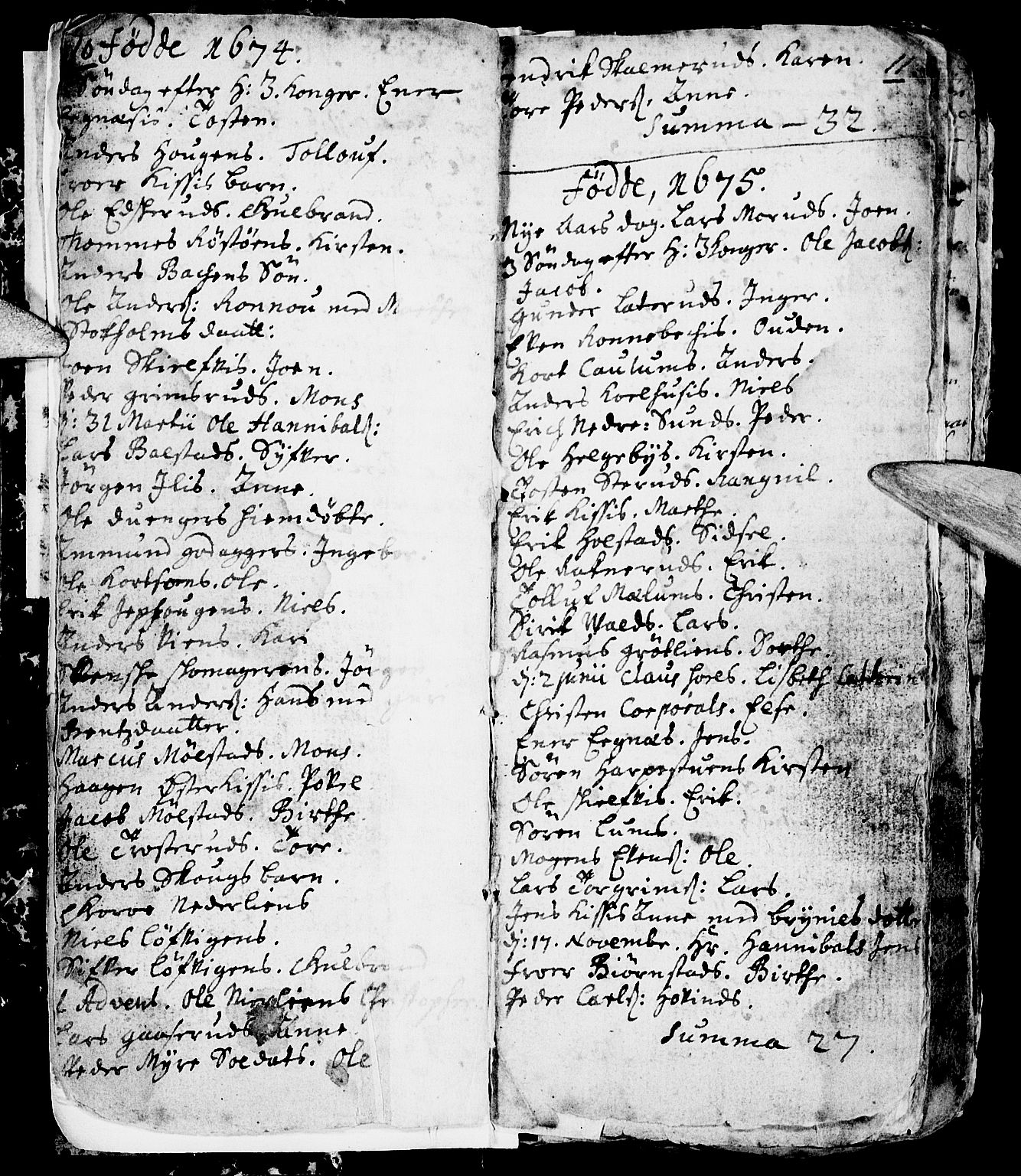 Nes prestekontor, Hedmark, AV/SAH-PREST-020/L/La/L0001: Parish register (copy) no. 1, 1663-1784, p. 10-11