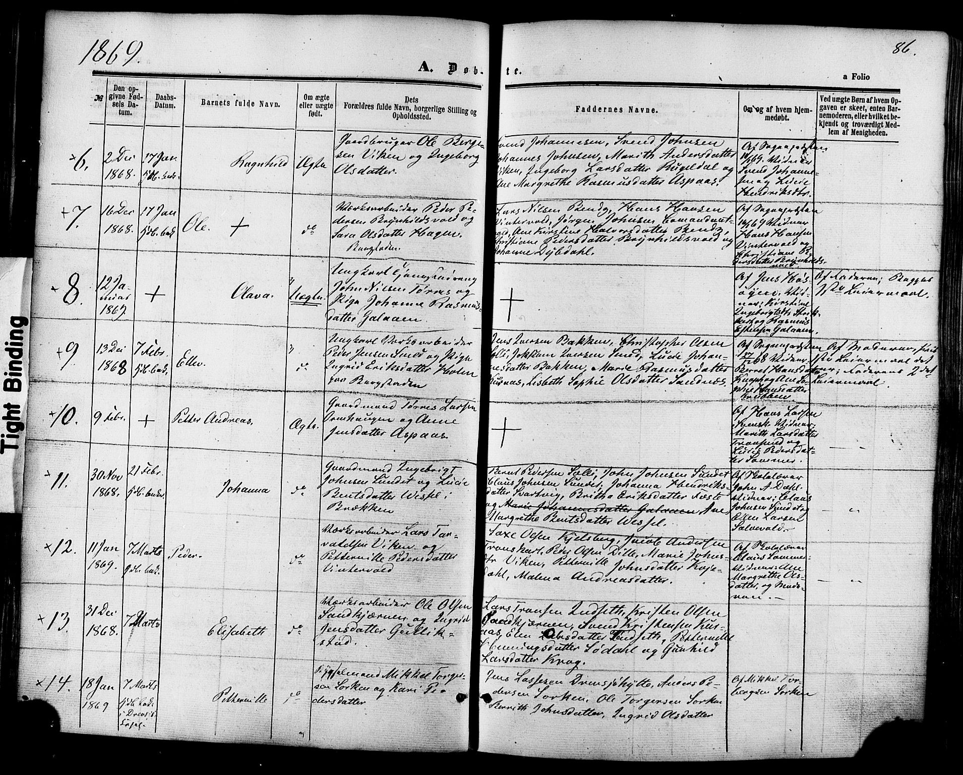 Ministerialprotokoller, klokkerbøker og fødselsregistre - Sør-Trøndelag, SAT/A-1456/681/L0932: Parish register (official) no. 681A10, 1860-1878, p. 86