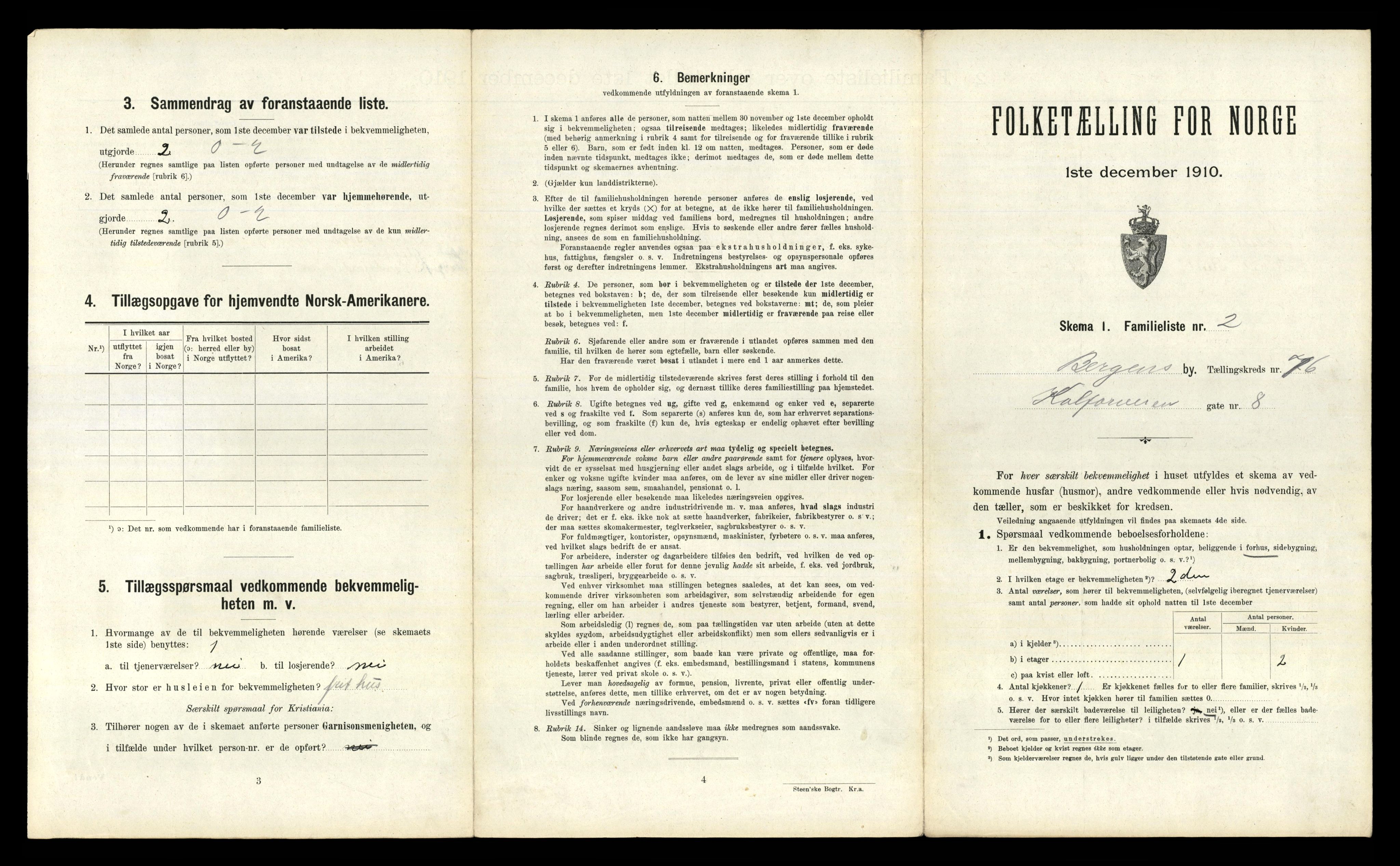 RA, 1910 census for Bergen, 1910, p. 26279