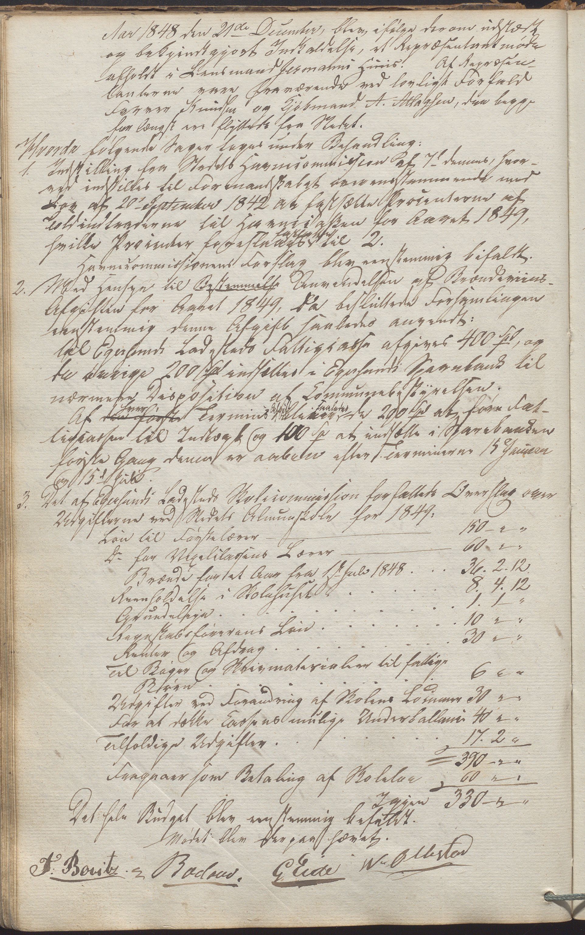 Egersund kommune (Ladested) - Formannskapet, IKAR/K-100502/A/L0001: Forhandlingsprotokoll, 1837-1852, p. 155b
