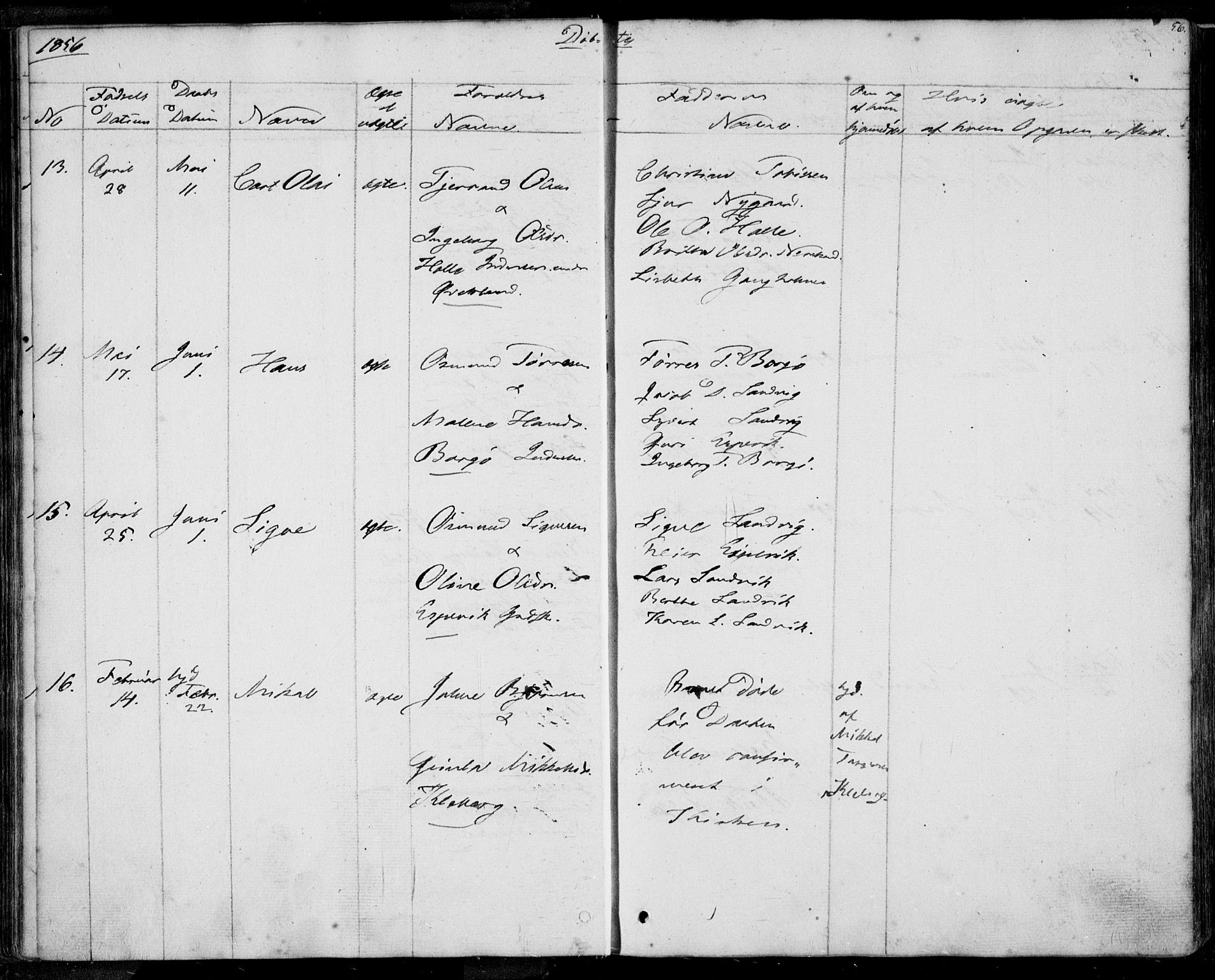 Nedstrand sokneprestkontor, AV/SAST-A-101841/01/IV: Parish register (official) no. A 8, 1839-1860, p. 56