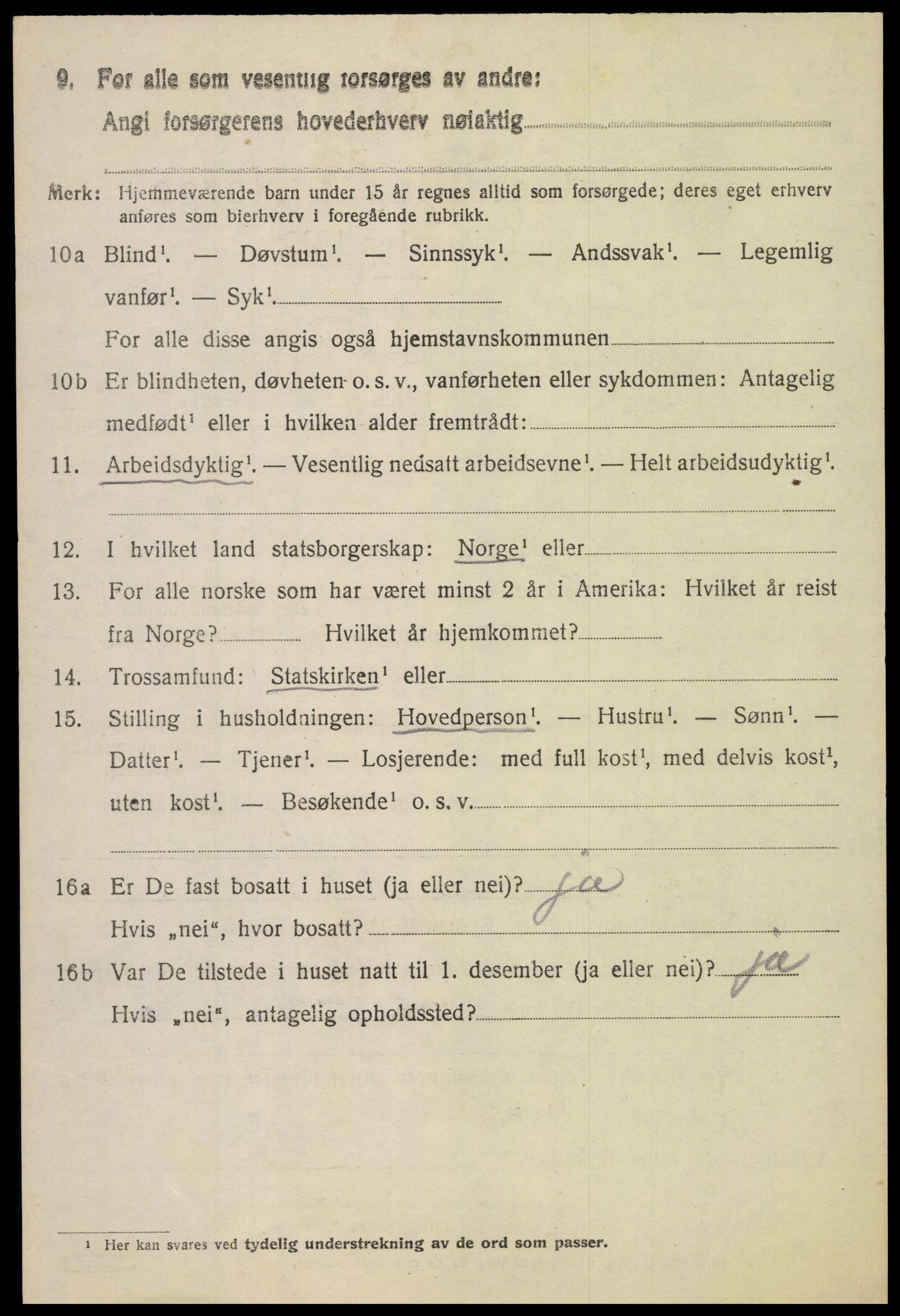 SAH, 1920 census for Vardal, 1920, p. 3072