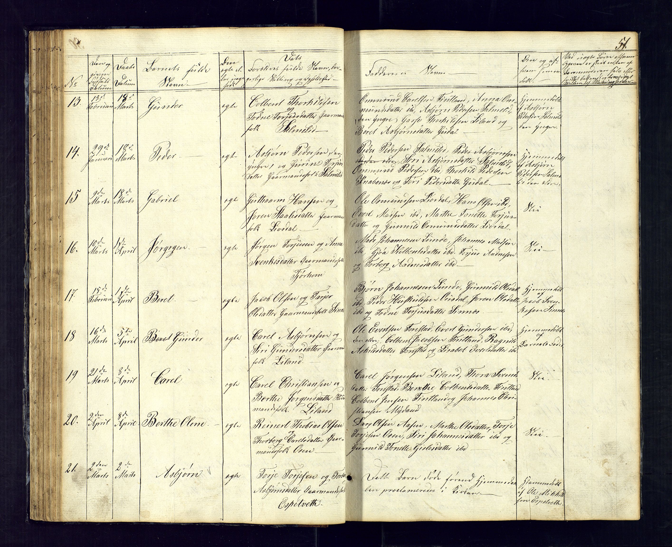 Sirdal sokneprestkontor, AV/SAK-1111-0036/F/Fb/Fbb/L0002: Parish register (copy) no. B-2, 1848-1878, p. 51