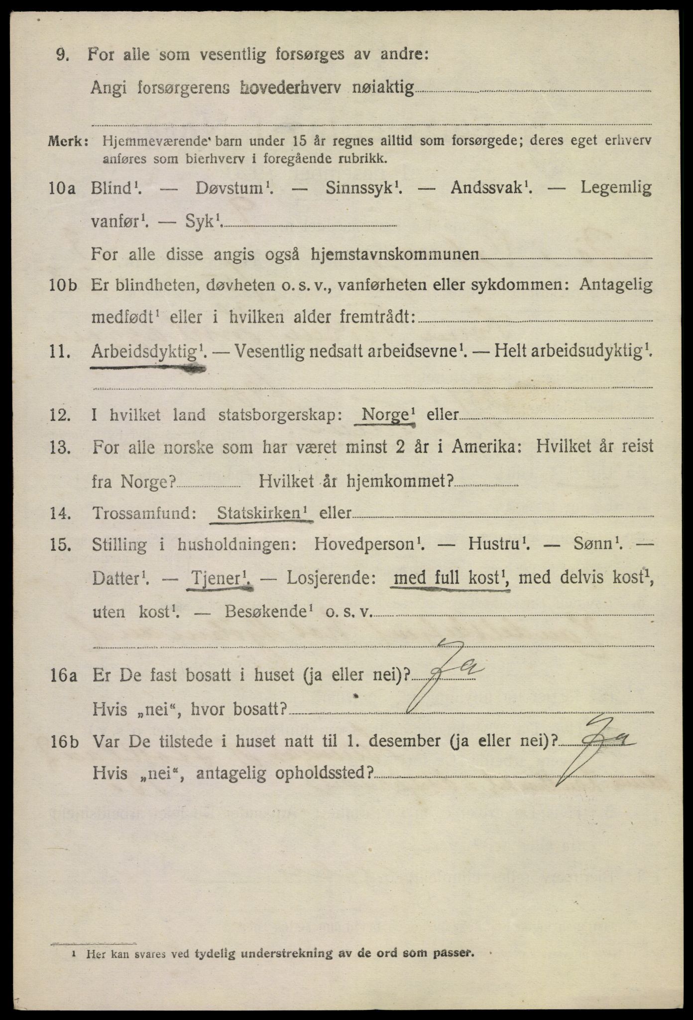 SAKO, 1920 census for Bø (Telemark), 1920, p. 3191