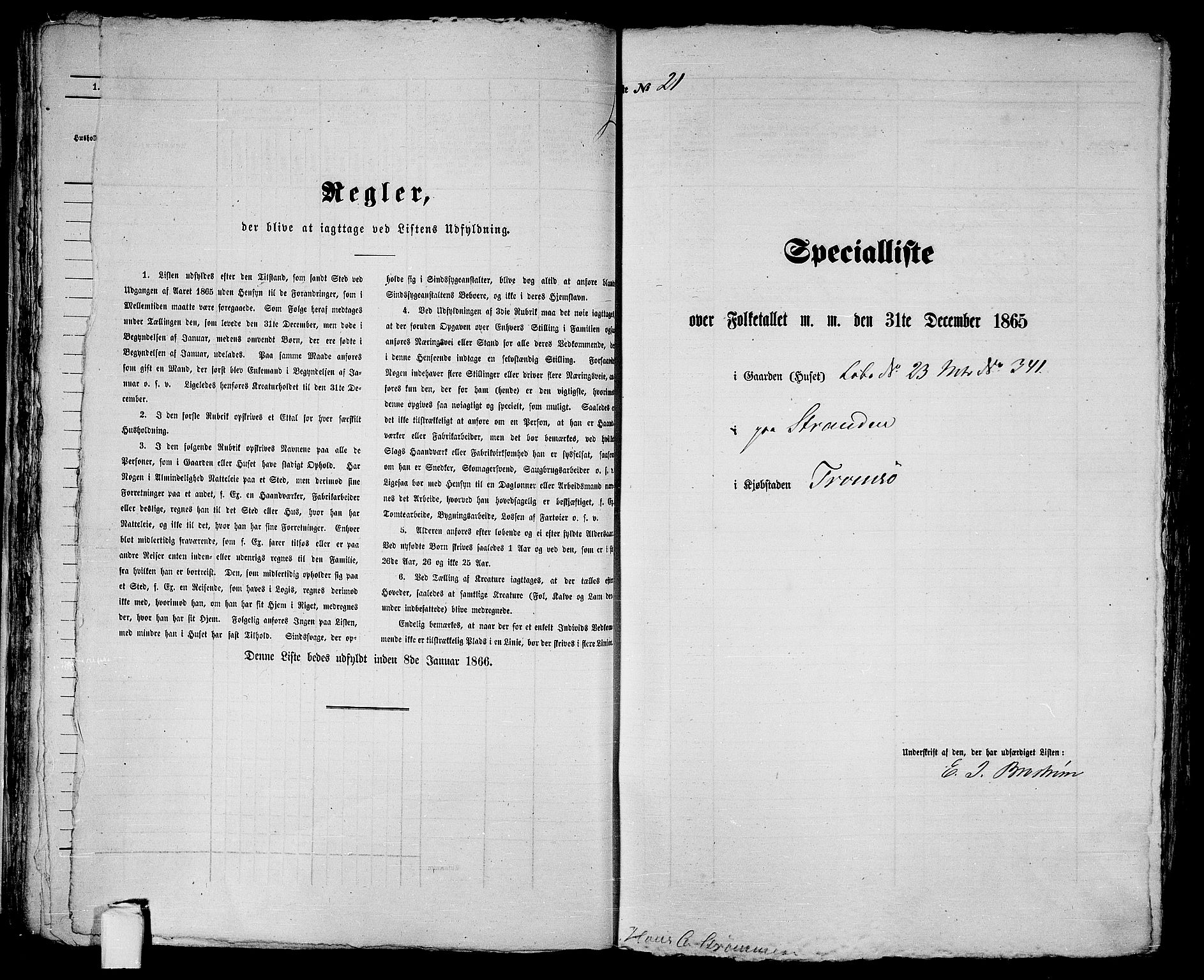 RA, 1865 census for Tromsø, 1865, p. 50