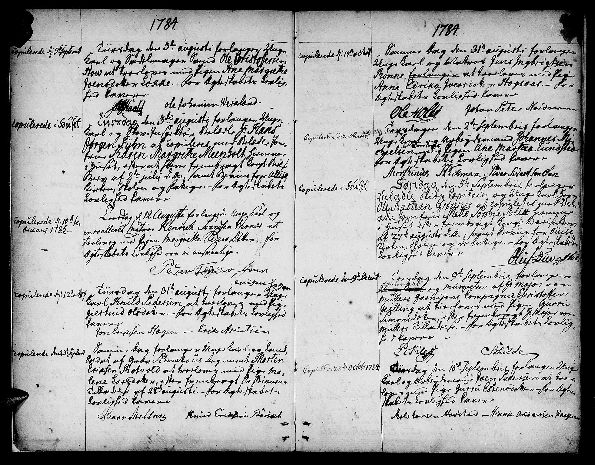 Ministerialprotokoller, klokkerbøker og fødselsregistre - Sør-Trøndelag, SAT/A-1456/601/L0041: Parish register (official) no. 601A09, 1784-1801, p. 3