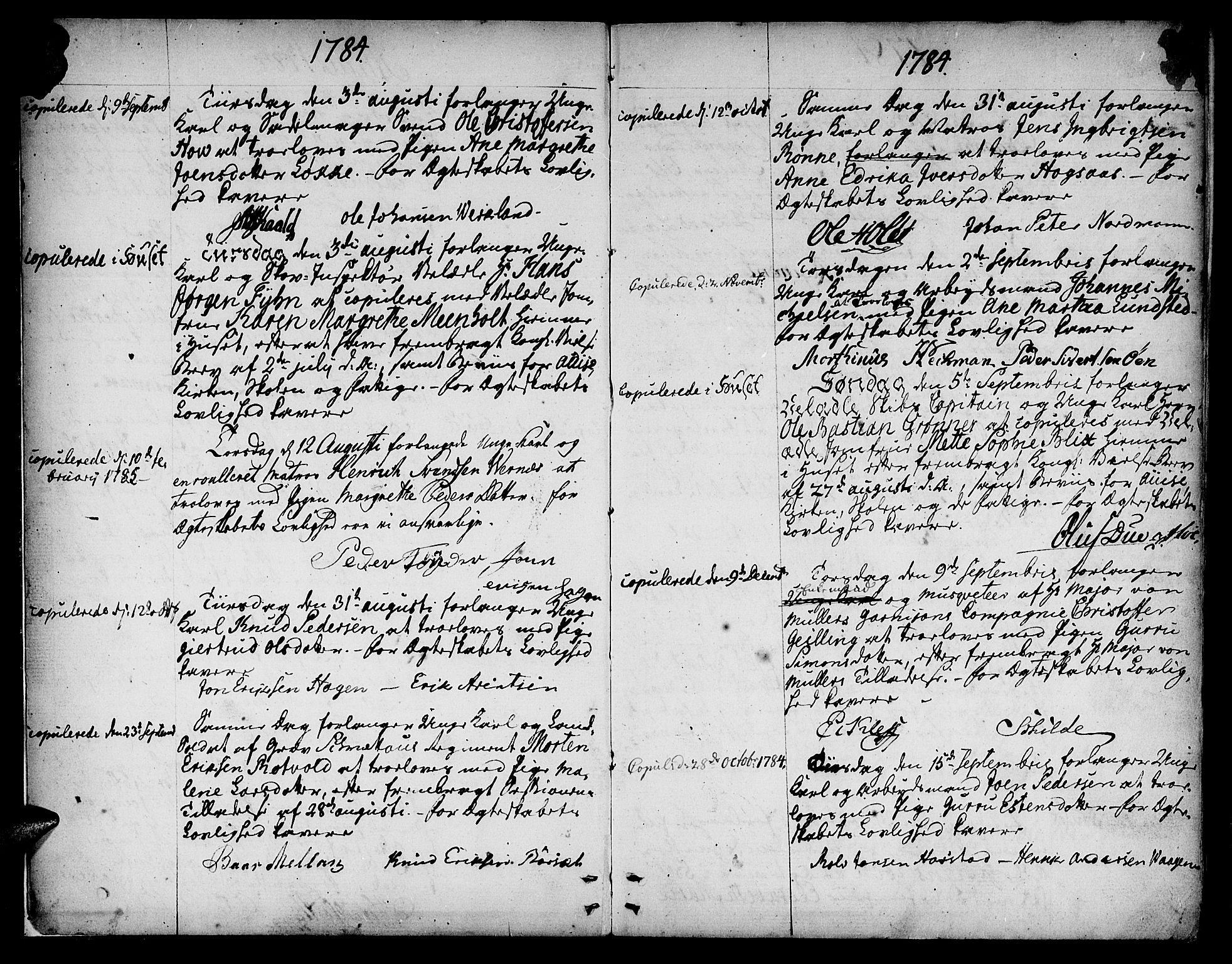 Ministerialprotokoller, klokkerbøker og fødselsregistre - Sør-Trøndelag, AV/SAT-A-1456/601/L0041: Parish register (official) no. 601A09, 1784-1801, p. 3