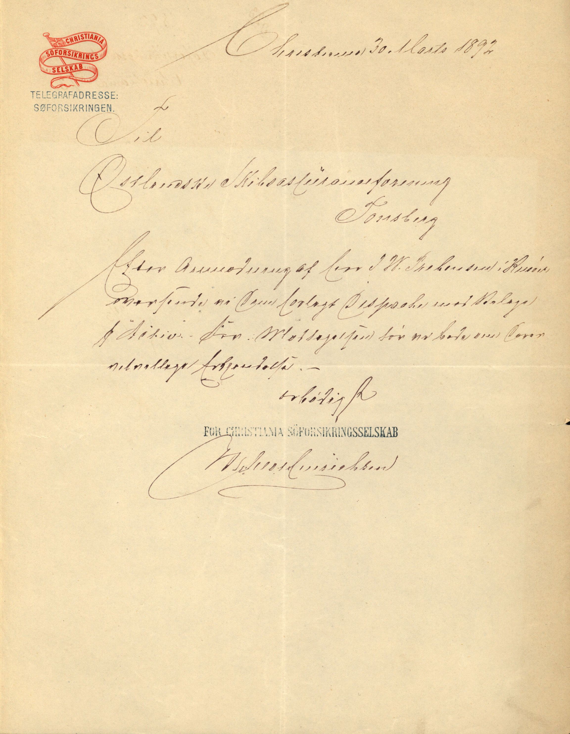 Pa 63 - Østlandske skibsassuranceforening, VEMU/A-1079/G/Ga/L0027/0010: Havaridokumenter / Activ, Svalen, 1891, p. 9