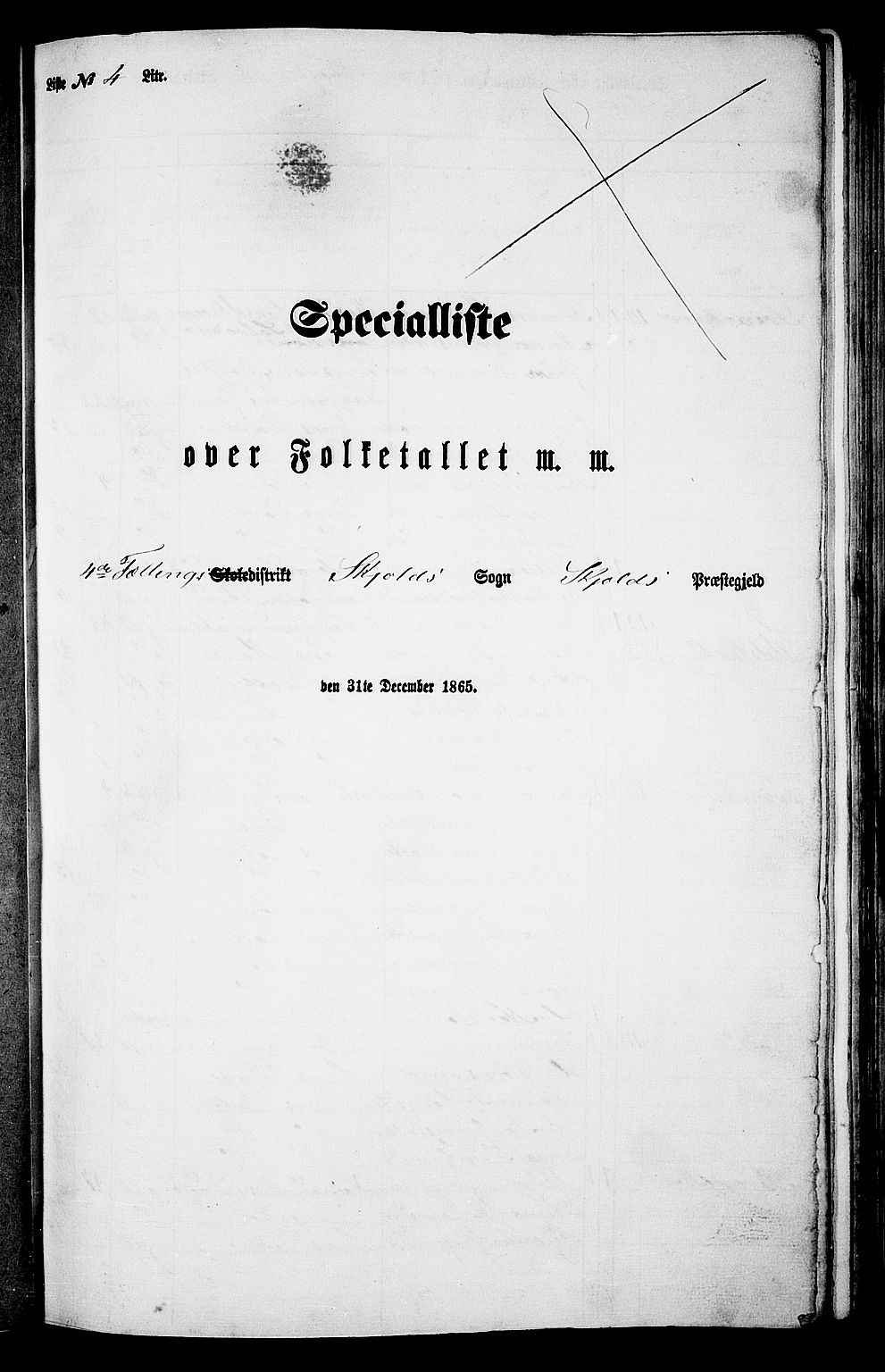 RA, 1865 census for Skjold, 1865, p. 54