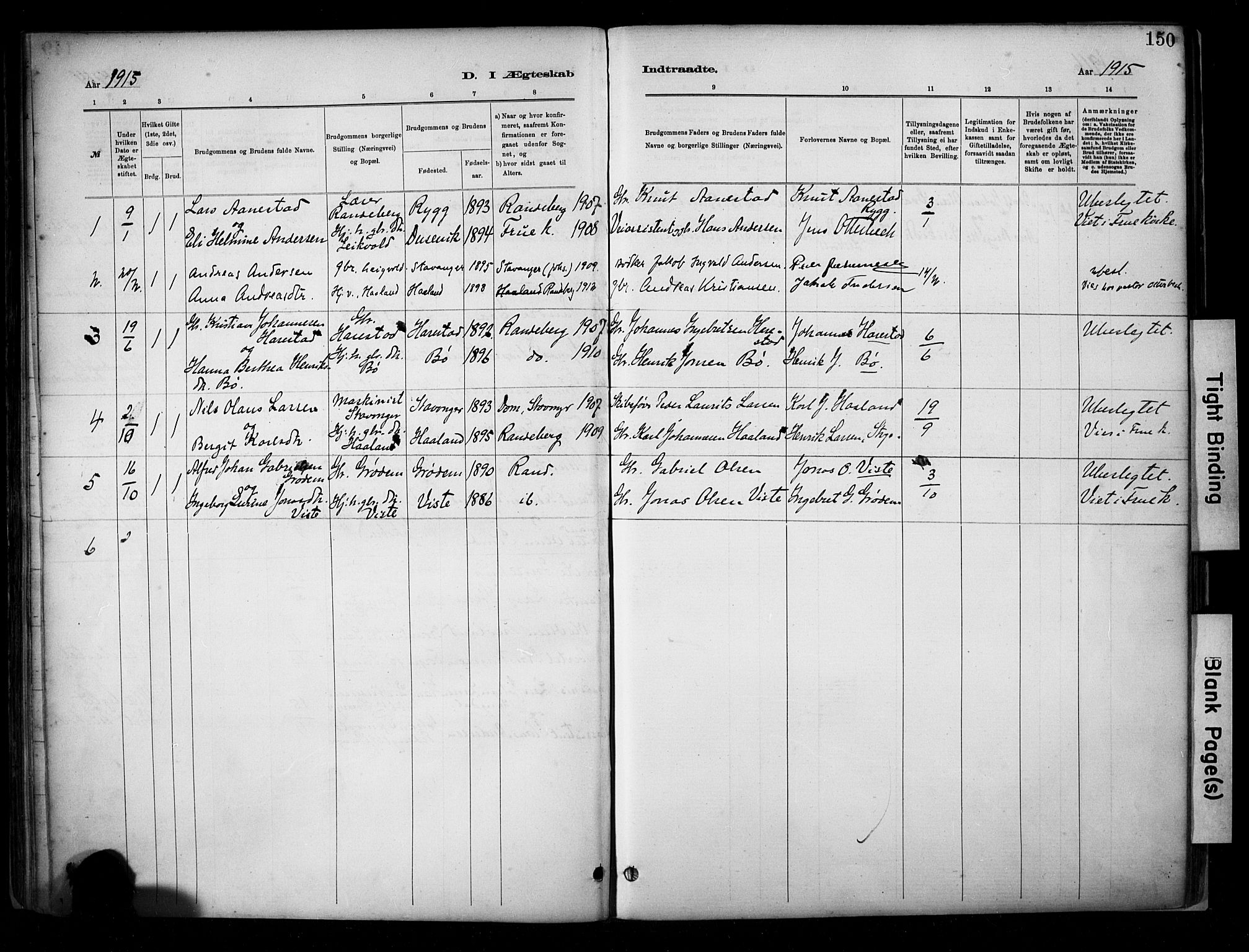 Hetland sokneprestkontor, SAST/A-101826/30/30BA/L0009: Parish register (official) no. A 9, 1882-1918, p. 150