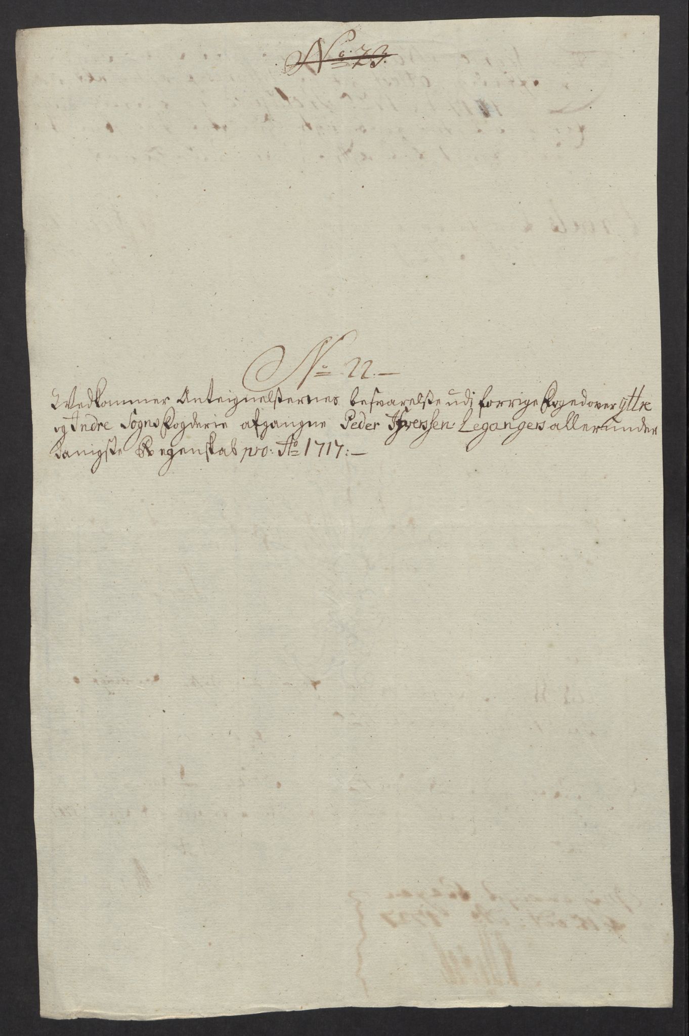 Rentekammeret inntil 1814, Reviderte regnskaper, Fogderegnskap, RA/EA-4092/R52/L3321: Fogderegnskap Sogn, 1717-1718, p. 399