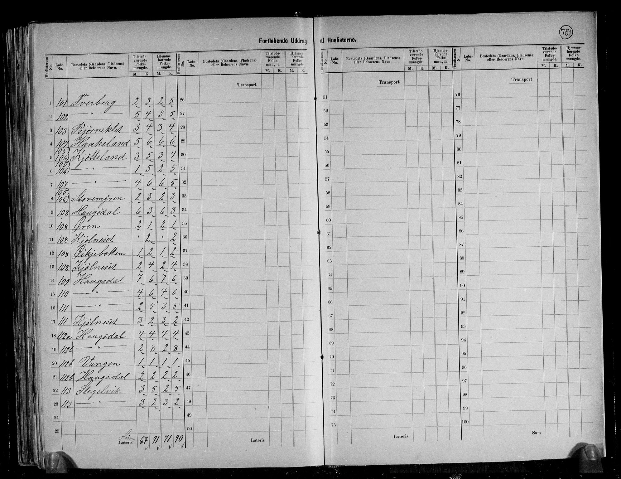 RA, 1891 census for 1266 Masfjorden, 1891, p. 26