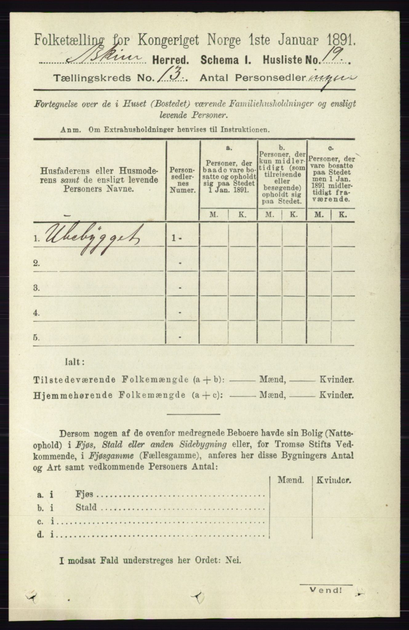 RA, 1891 census for 0124 Askim, 1891, p. 2029